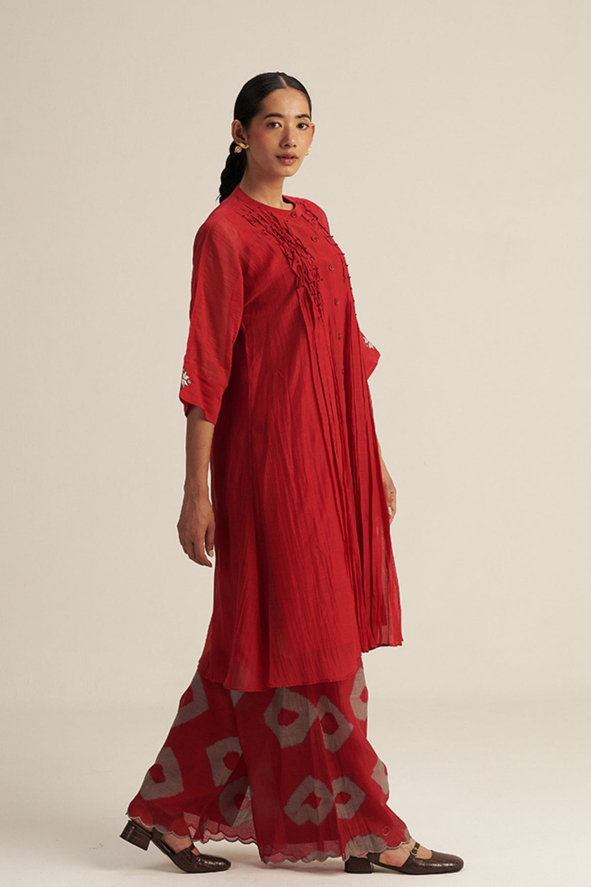 Red Homestead Tunic Set