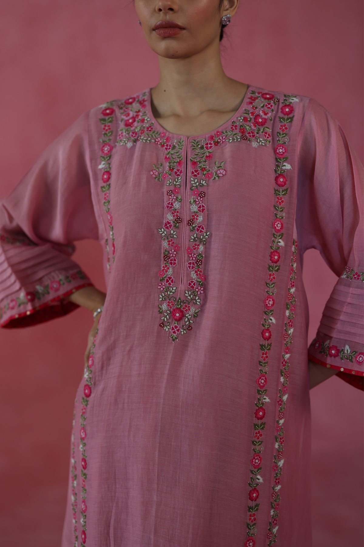 Pink Kulfi Kurta Set