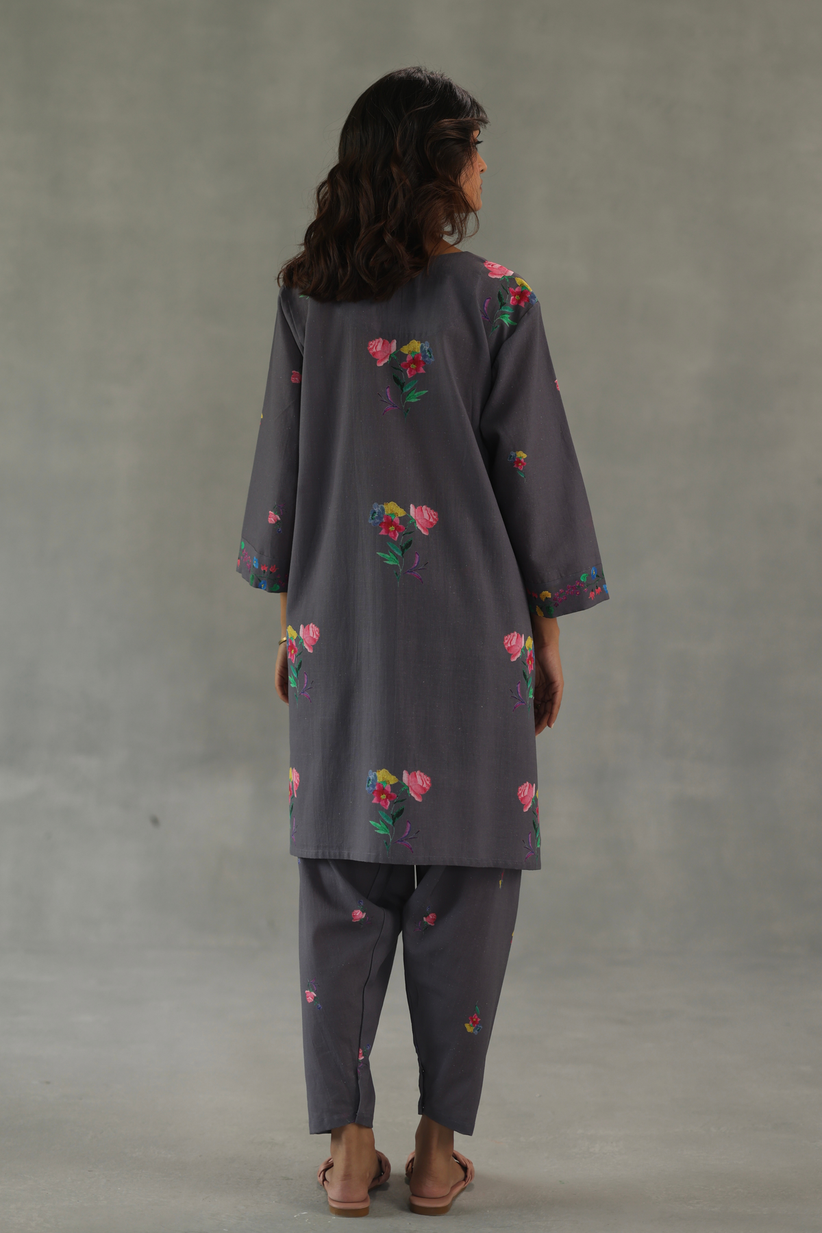 Grey Jardin Tunic Set
