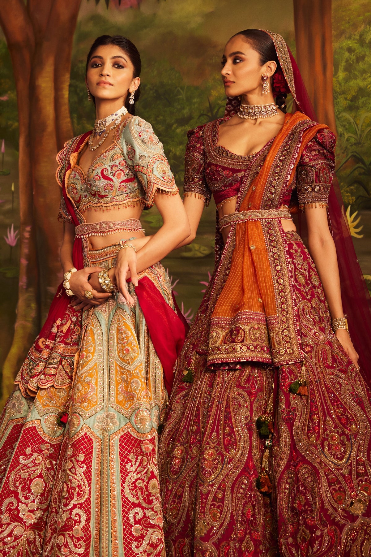 Zardozi And Thread Work Lehenga Set