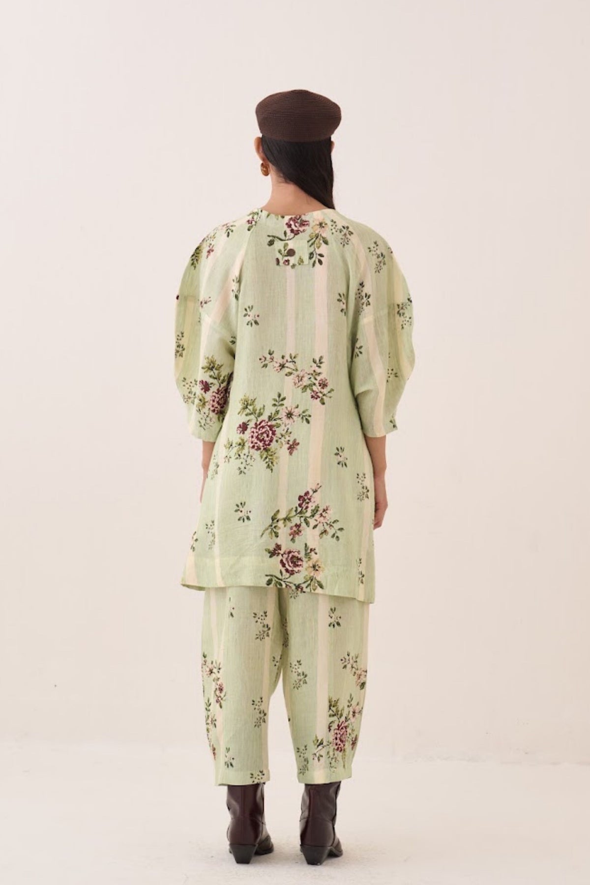 Bagiya Bubble Sleeve Aline Dress