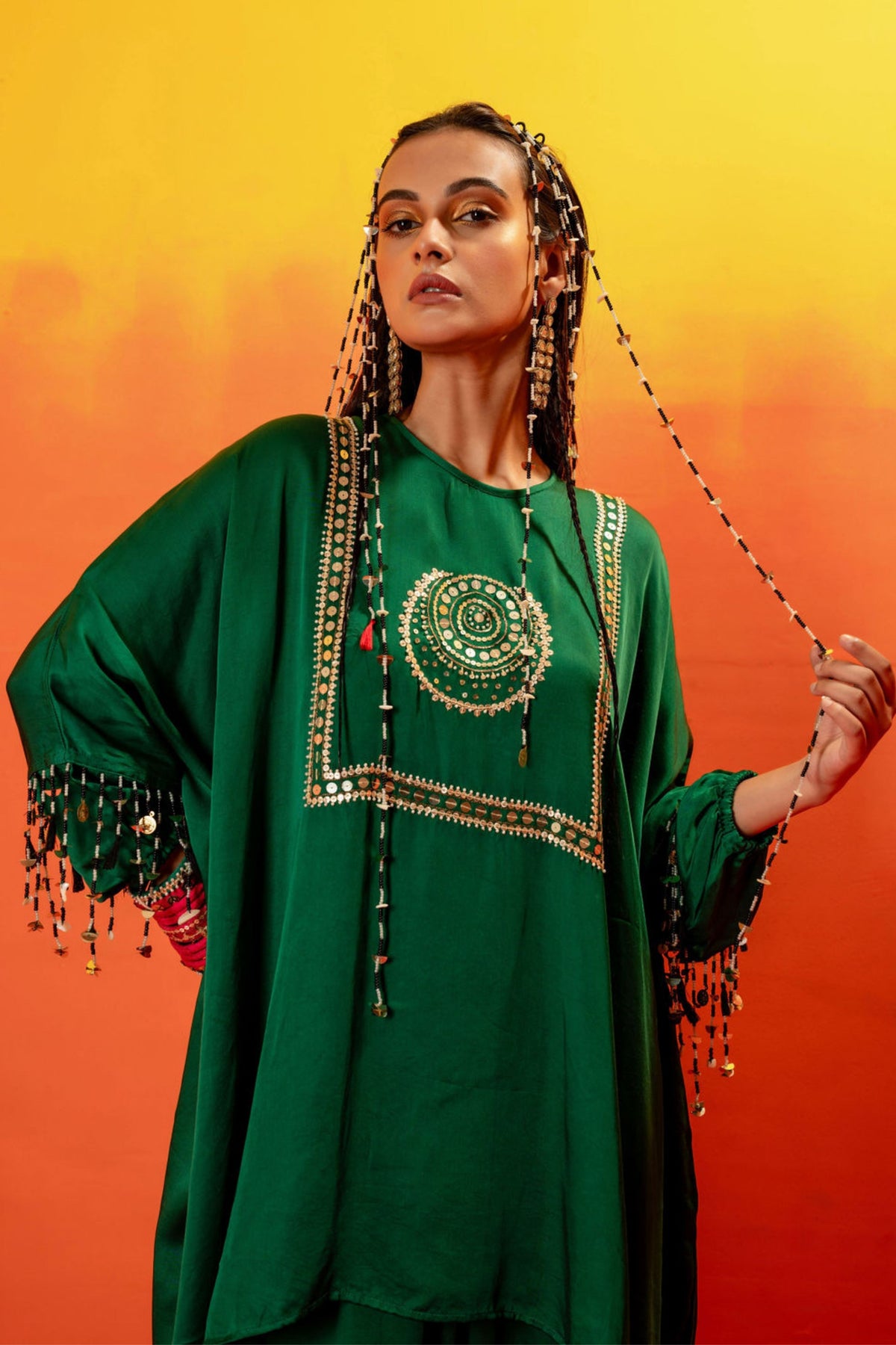 Vani Green Tunic