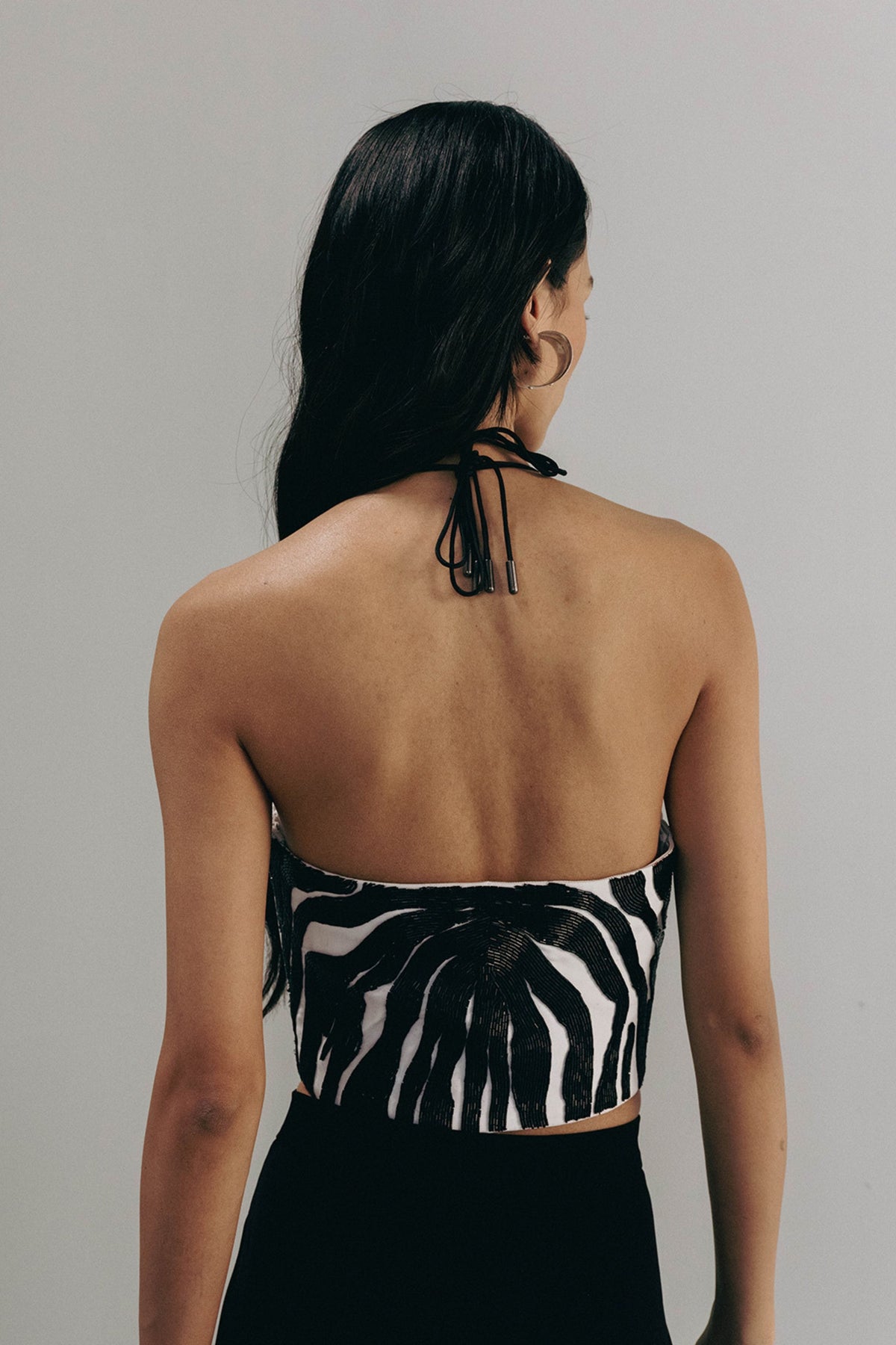 Zebra Embroidered Corset