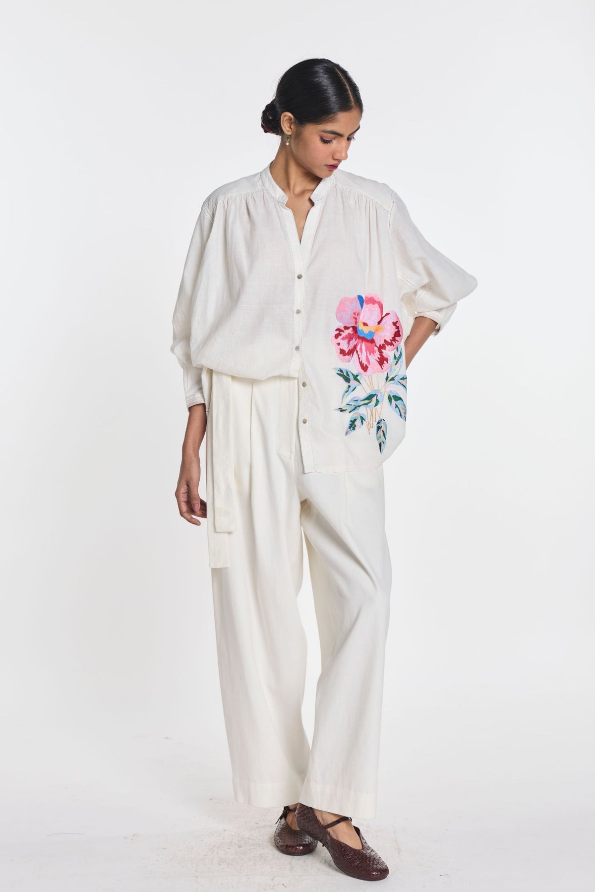 Clover Embroidered Shirt