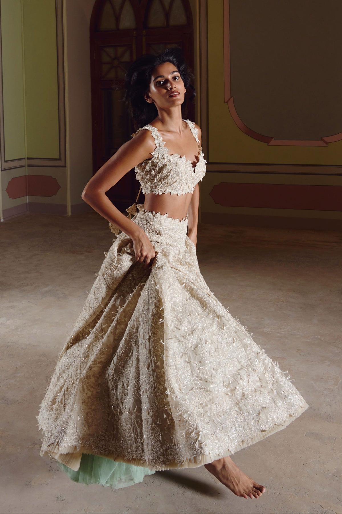 Ivory Athena Lehenga Set