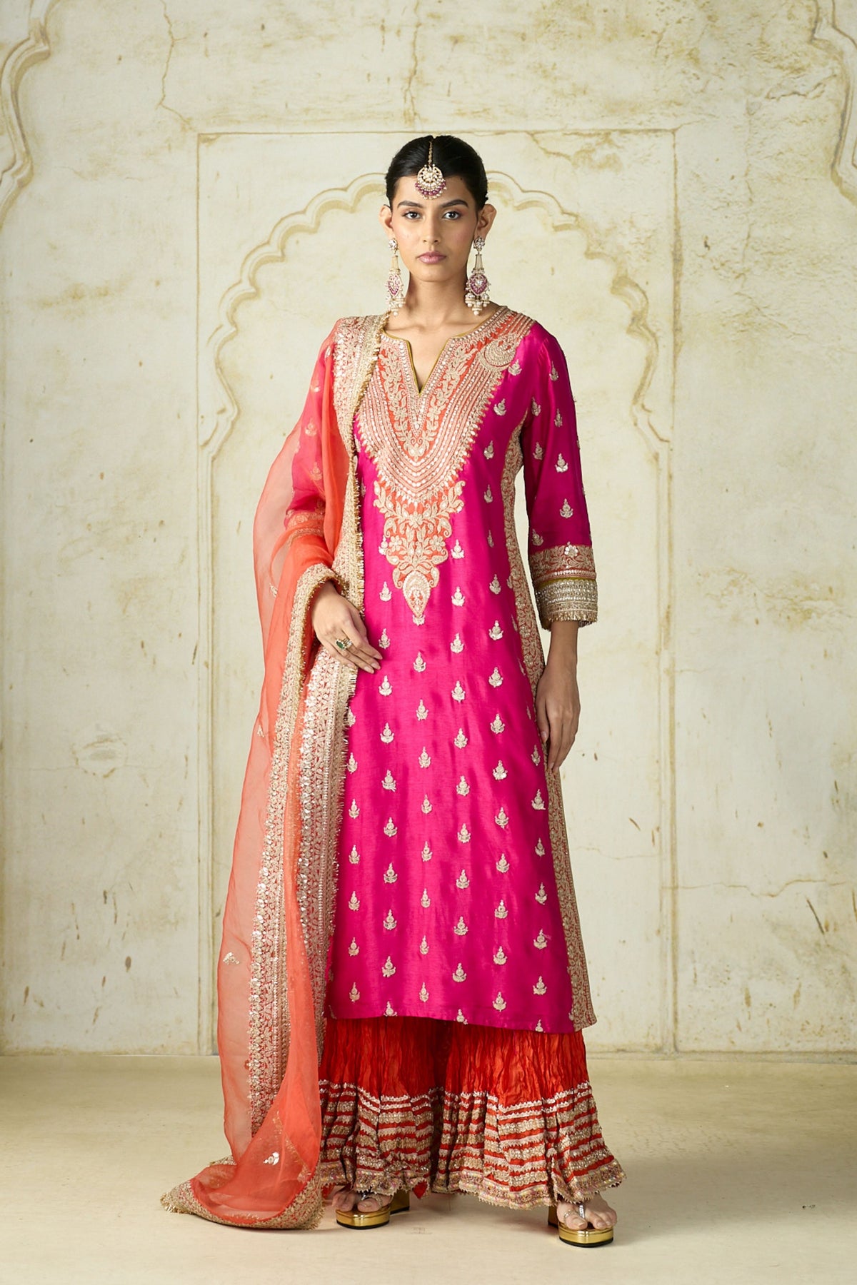 Rani Fitoor Sharara Set