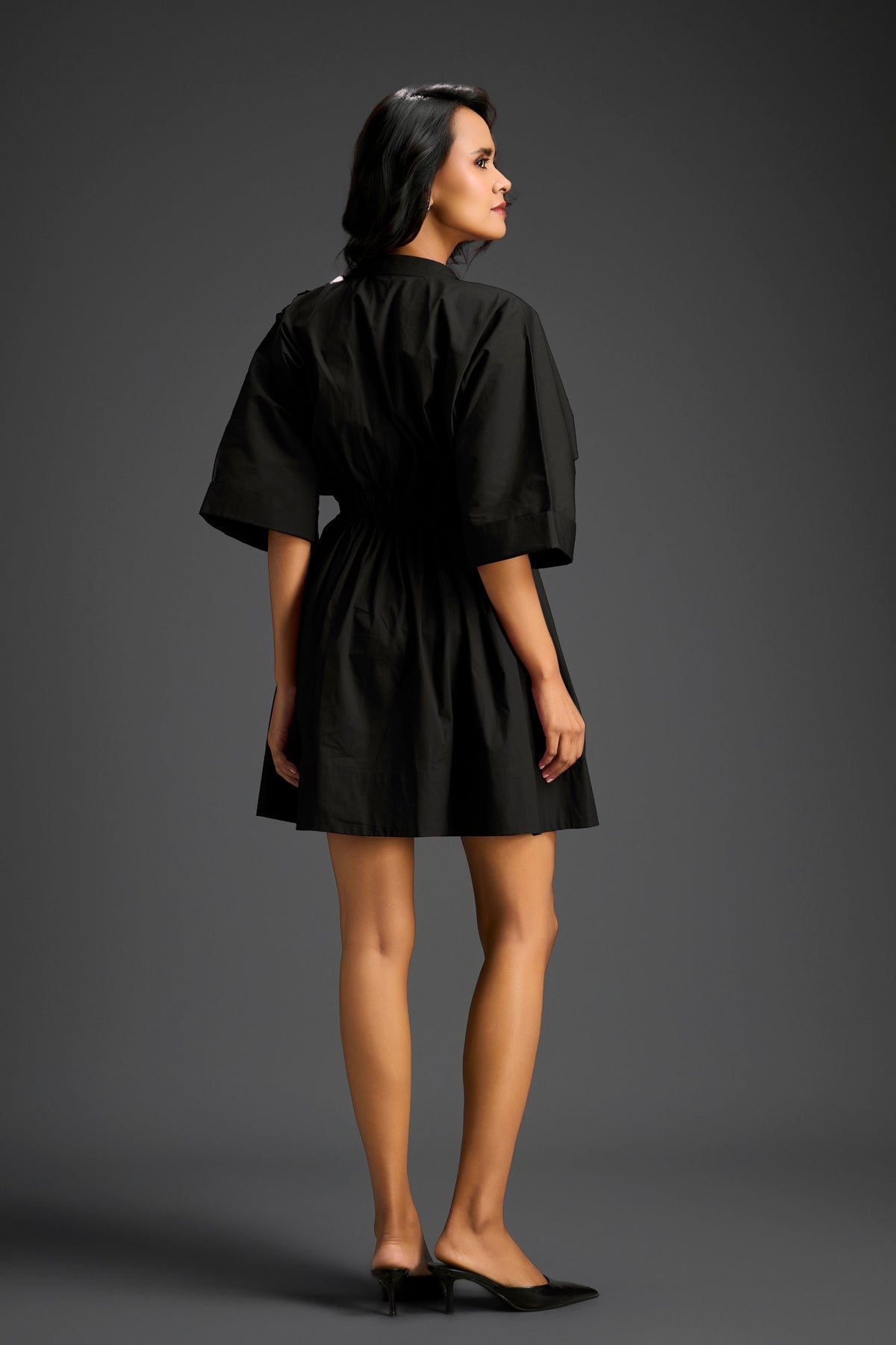 Black Embroidered Dress