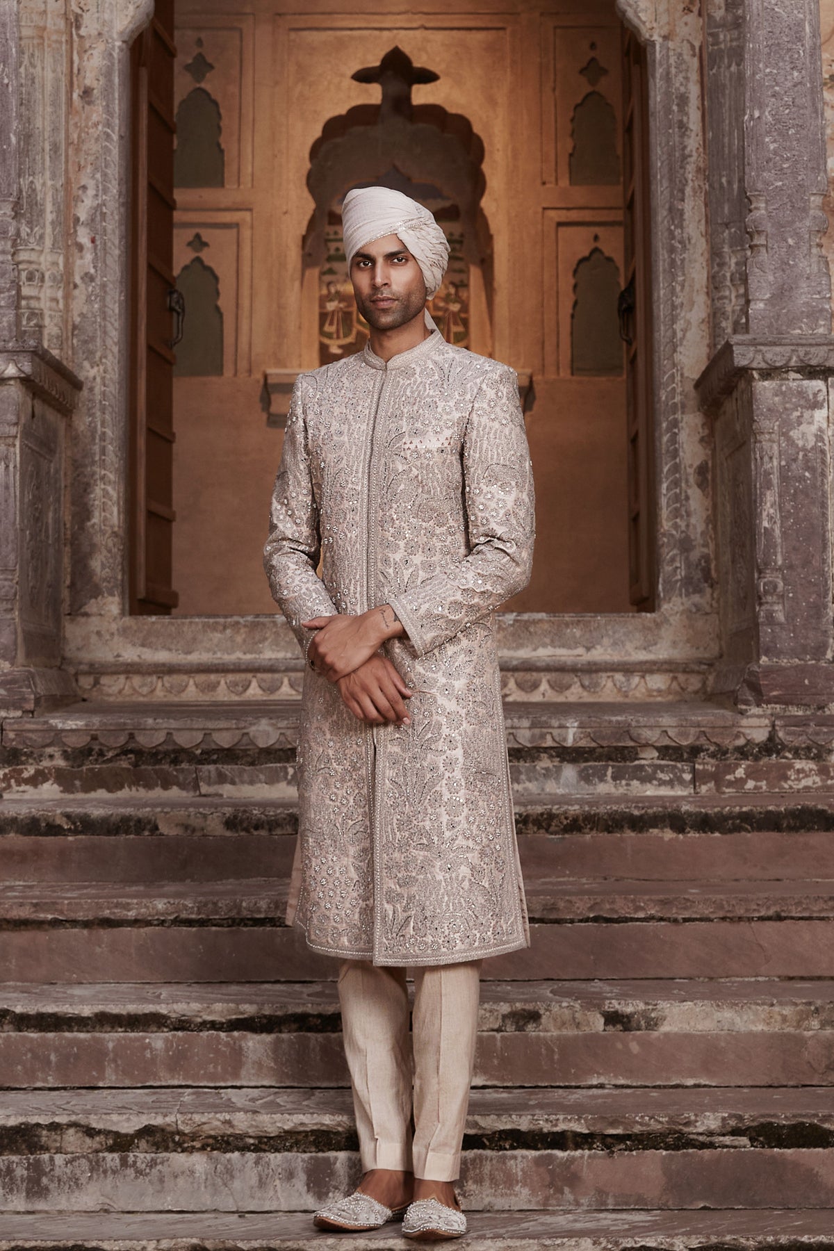 Vintage Nandigram Sherwani Set