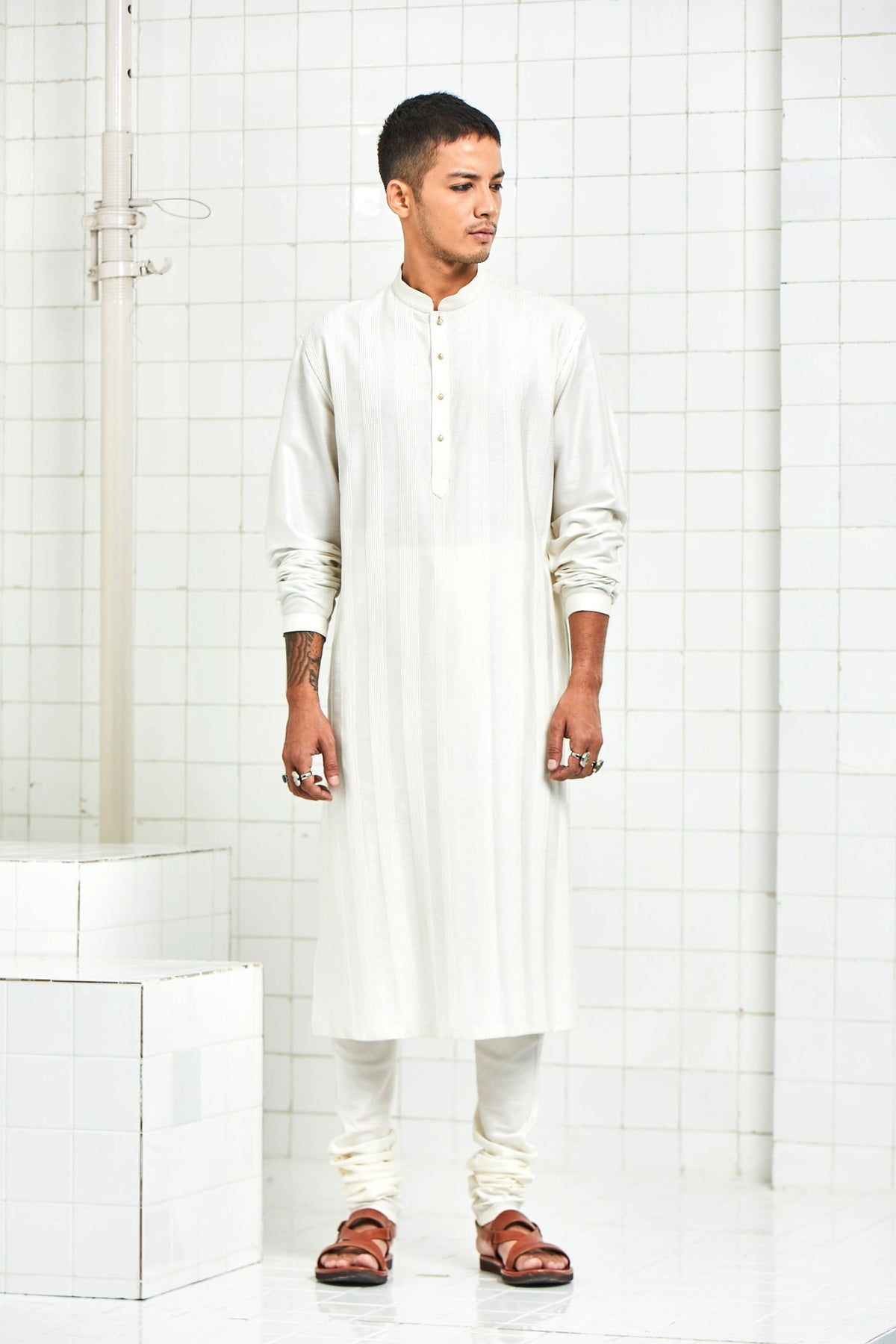 Laxmana Pintuck Quilting  Kurta Set