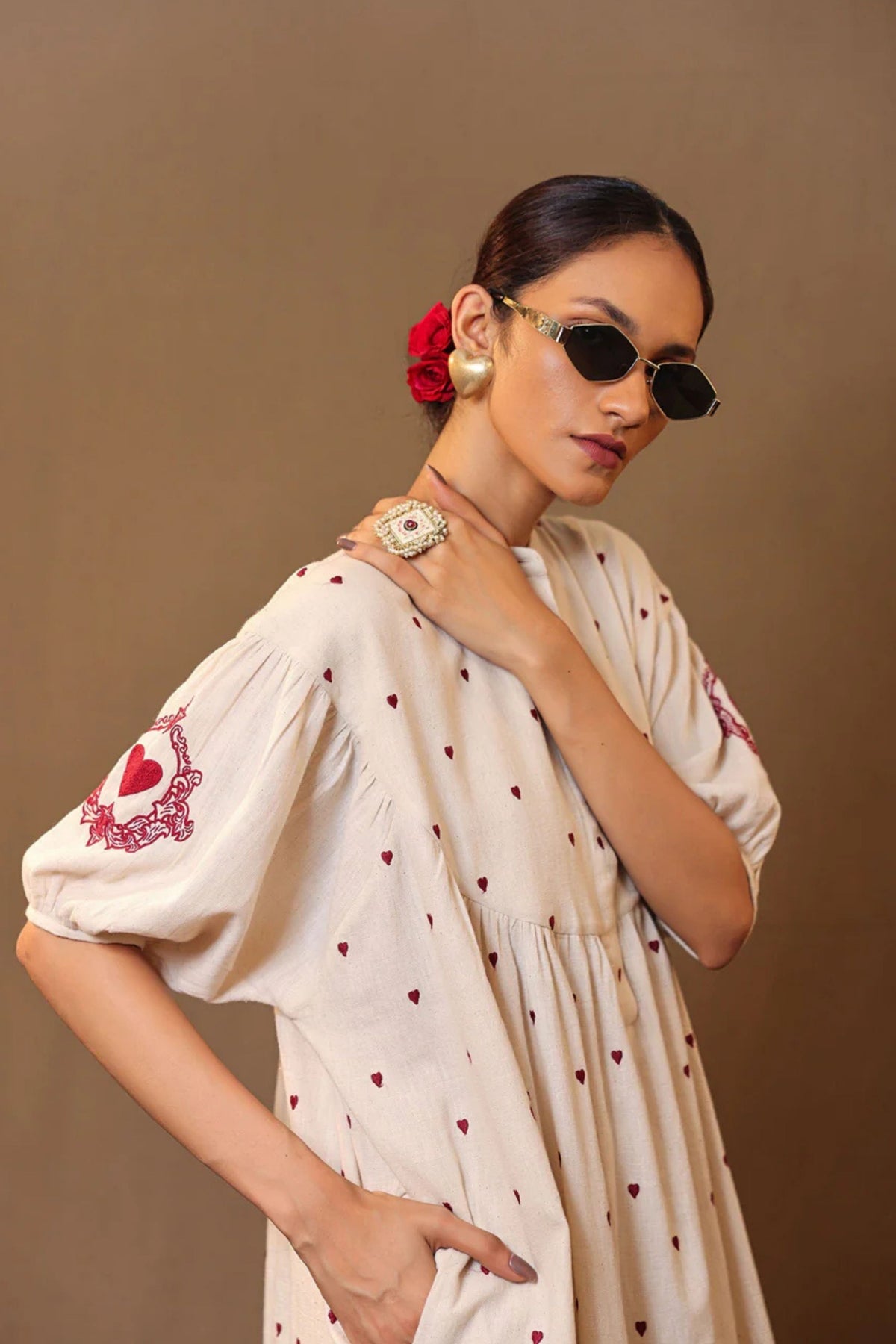Off- White Acra Tunic Set