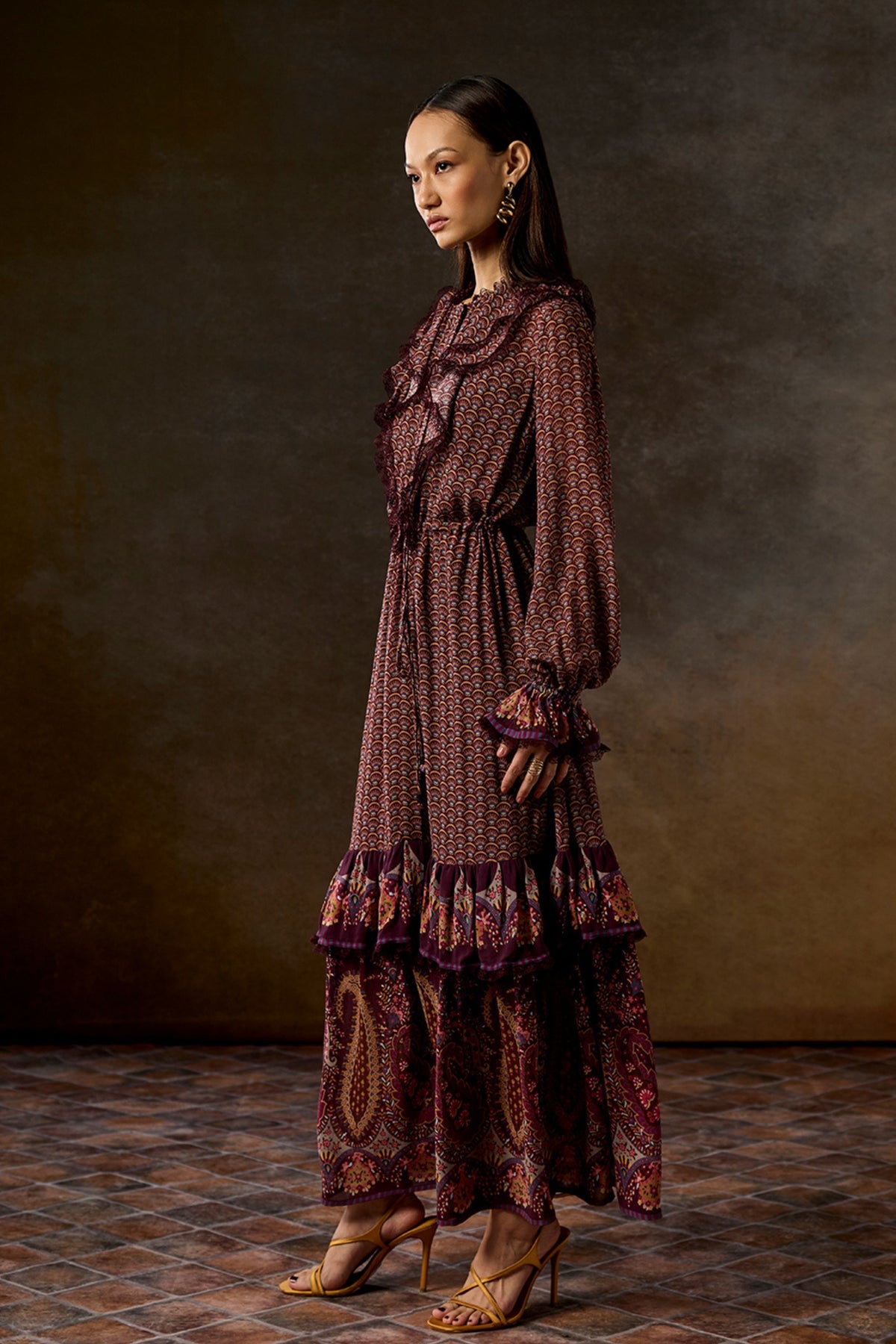 Maisie Multi Colored Ruffle Dress