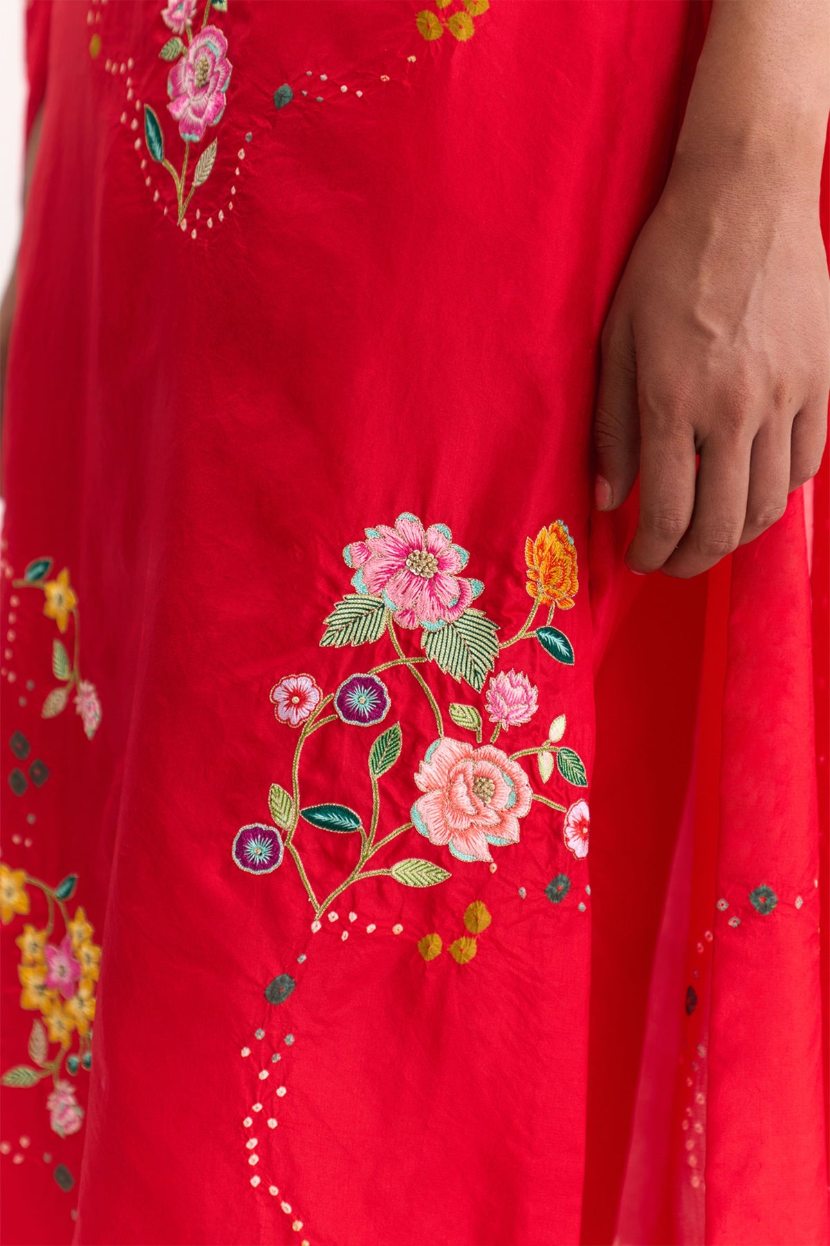 Yuki Red Kurta Set