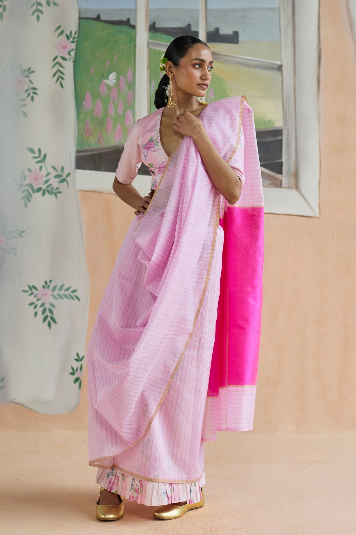 Dance With Me Chanderi Sari