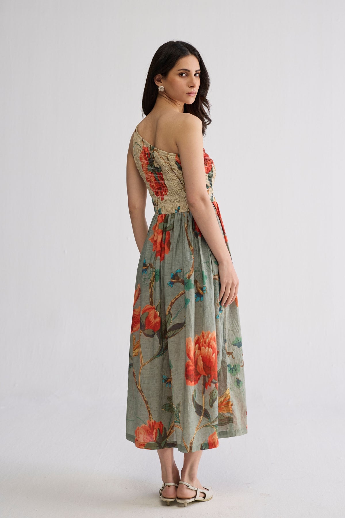 Cabbage One Shoulder Dress