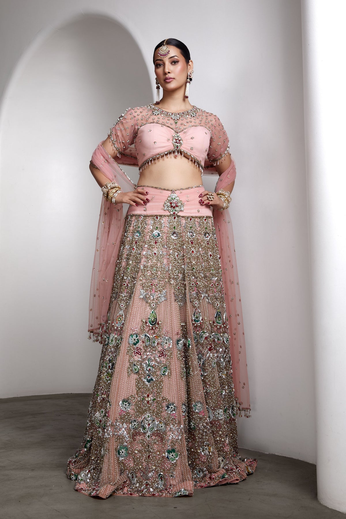 Regal Pink Lehenga Set