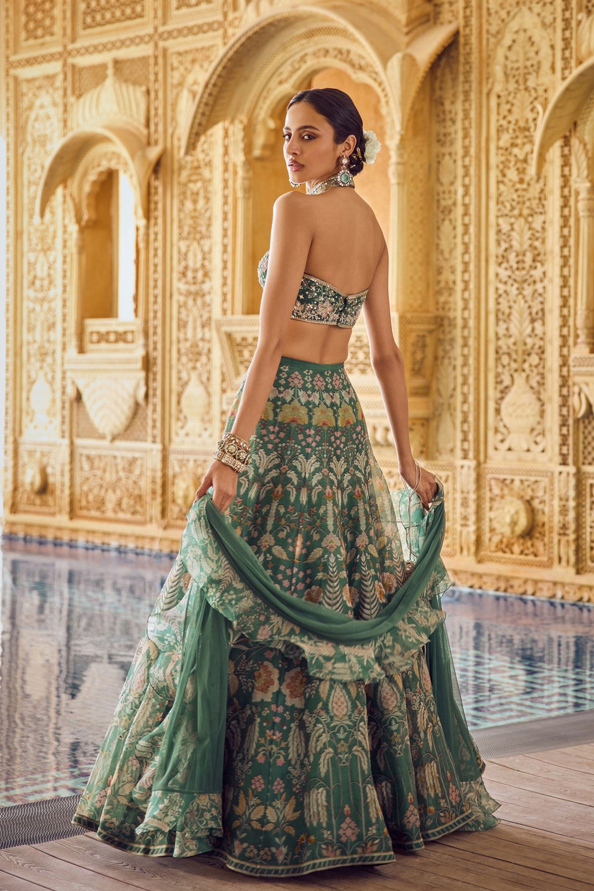 Mist Lehenga Set