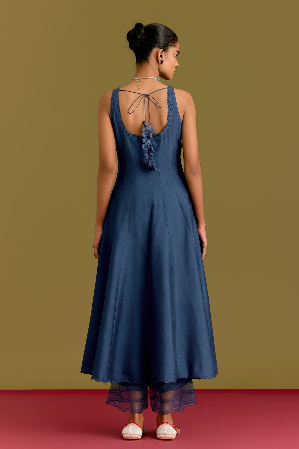 Blue Anarkali Set