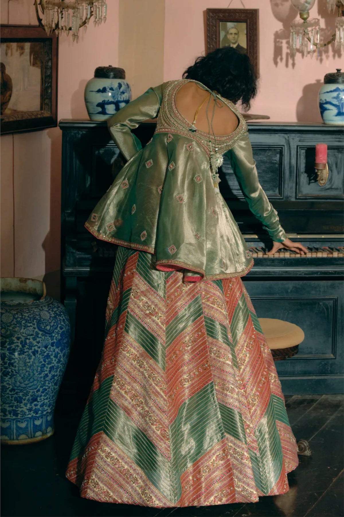 Emerald Skirt Set