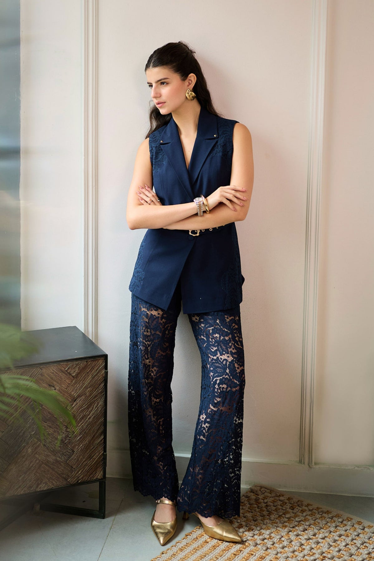 Cher Pearl Blazer Set