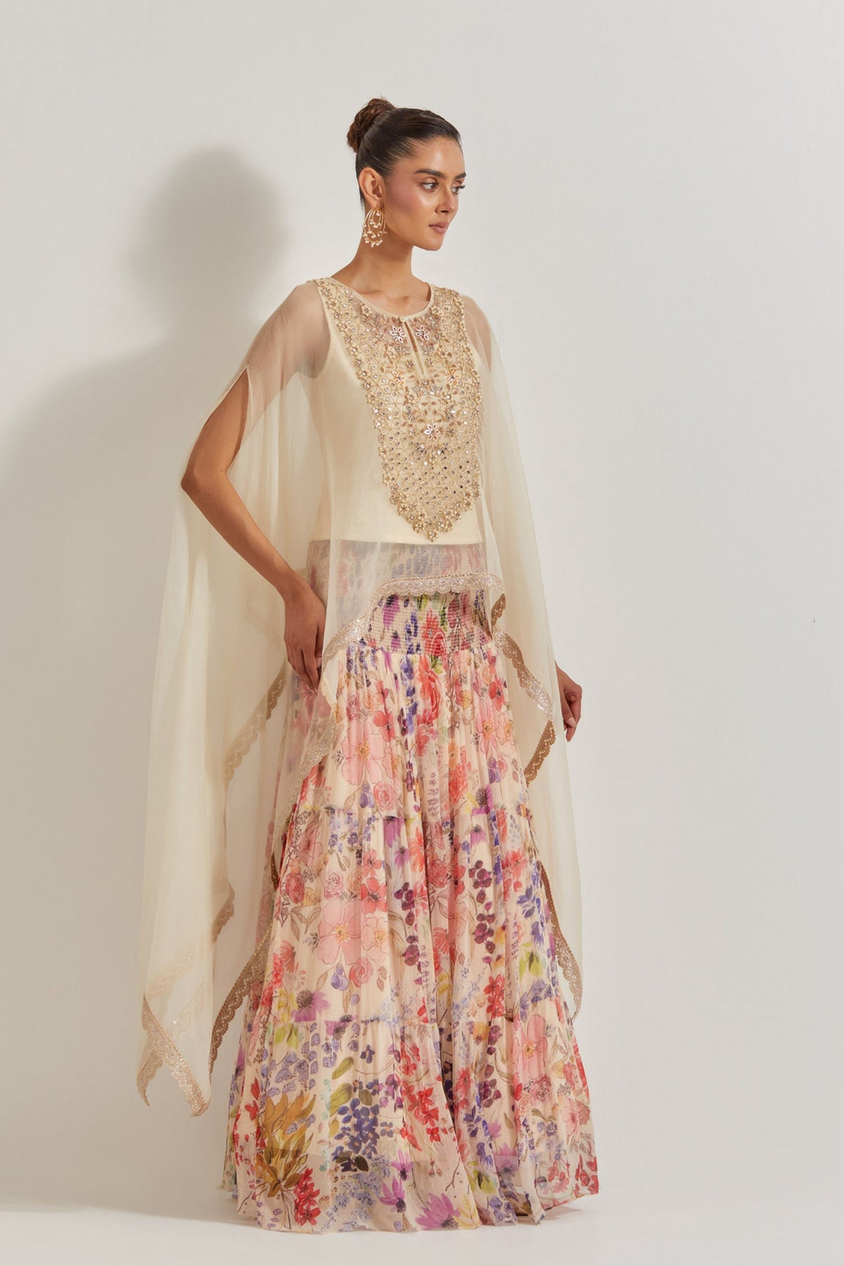 Blooming Burst Cape Set