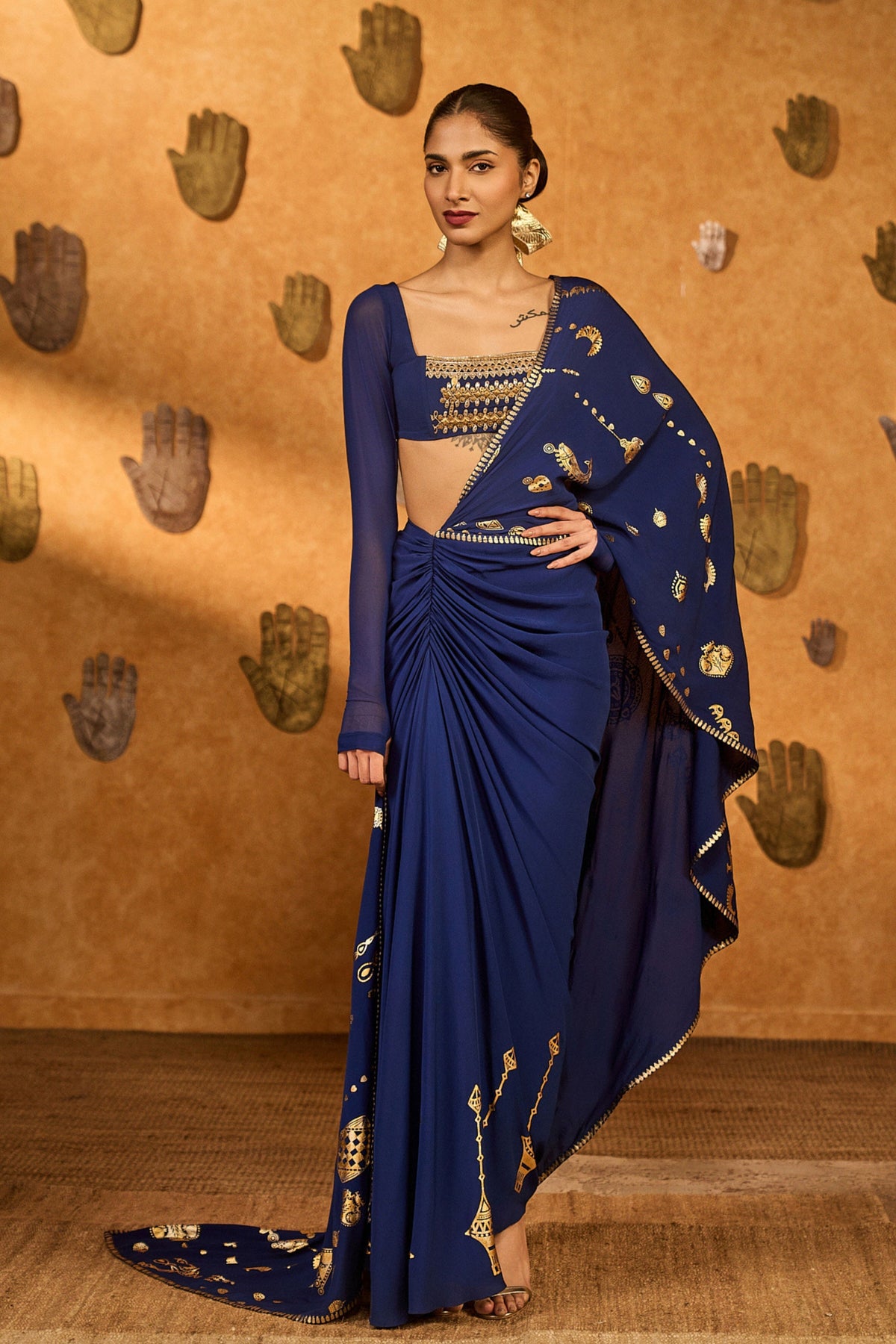 Sapphire Folkestone Draped Saree