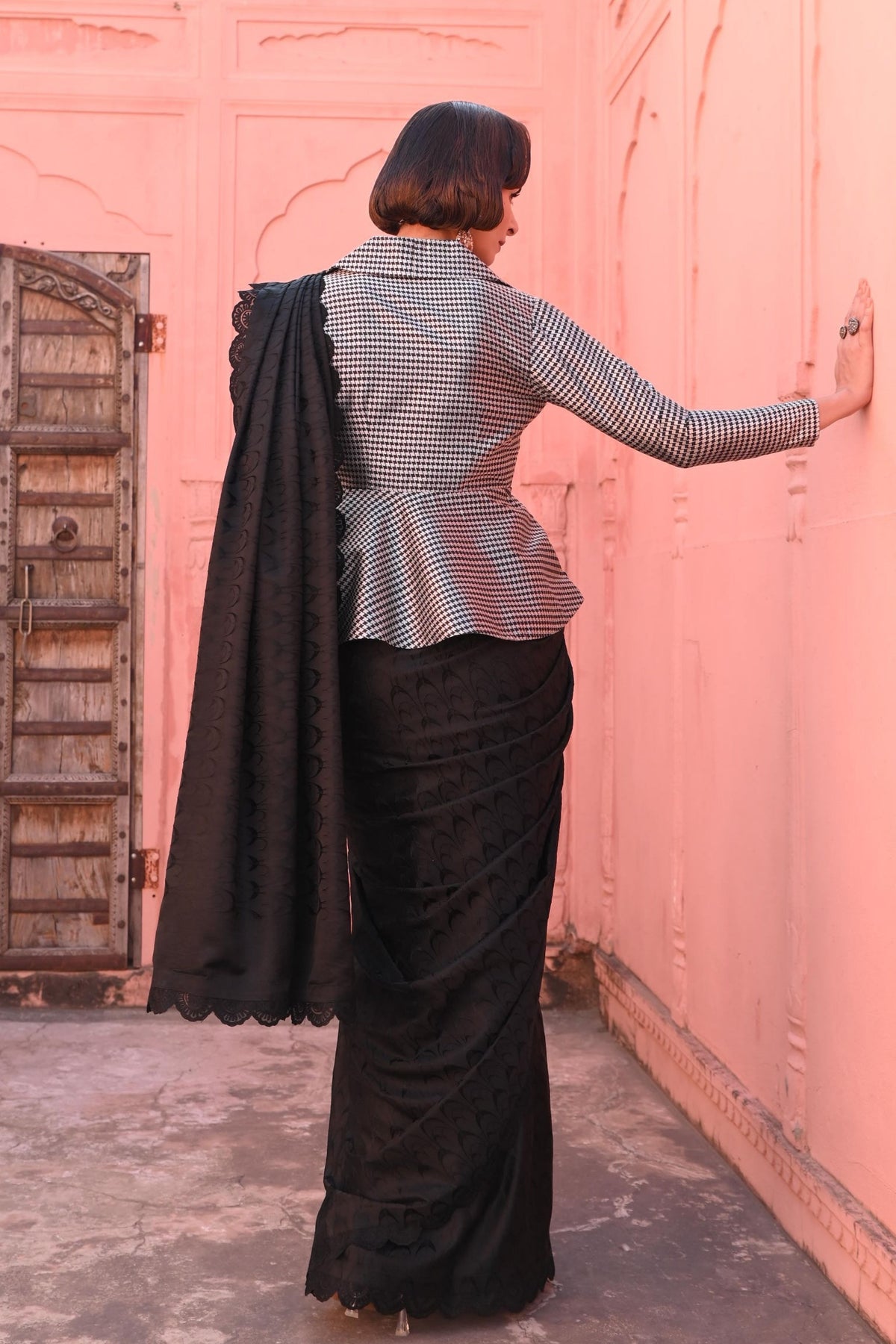 Tanchoi Technique Saree