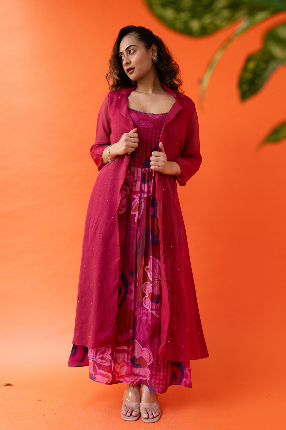 Crimson Bloom Dress