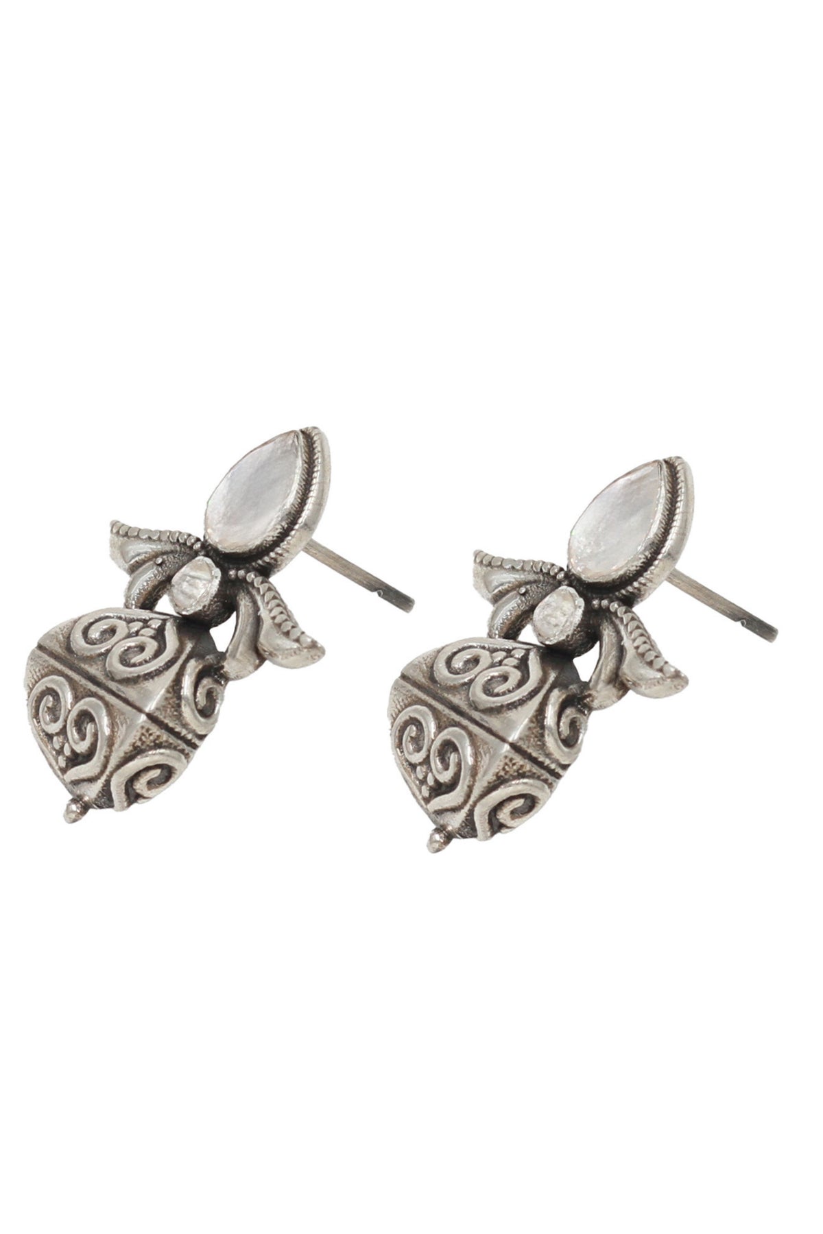 Sophisticated Silver Handcrafted Studs