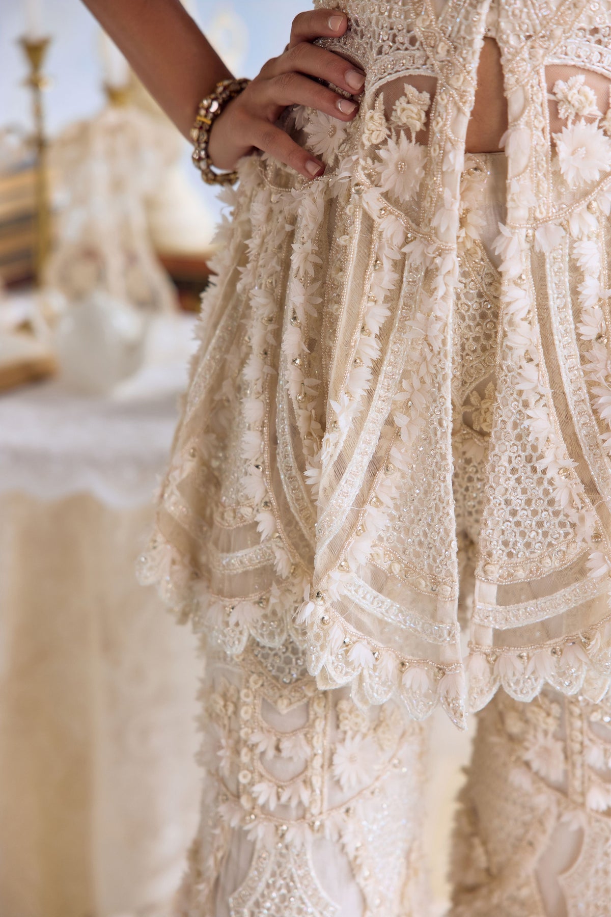 Faye Peplum Sharara Set