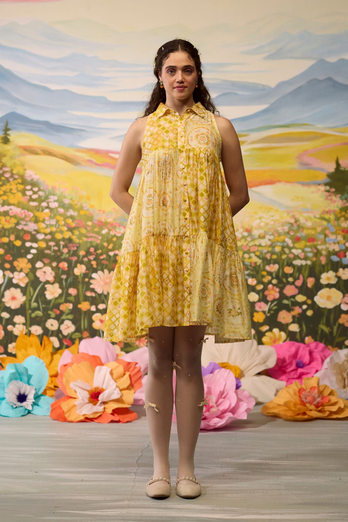 Sunray Floral Dress