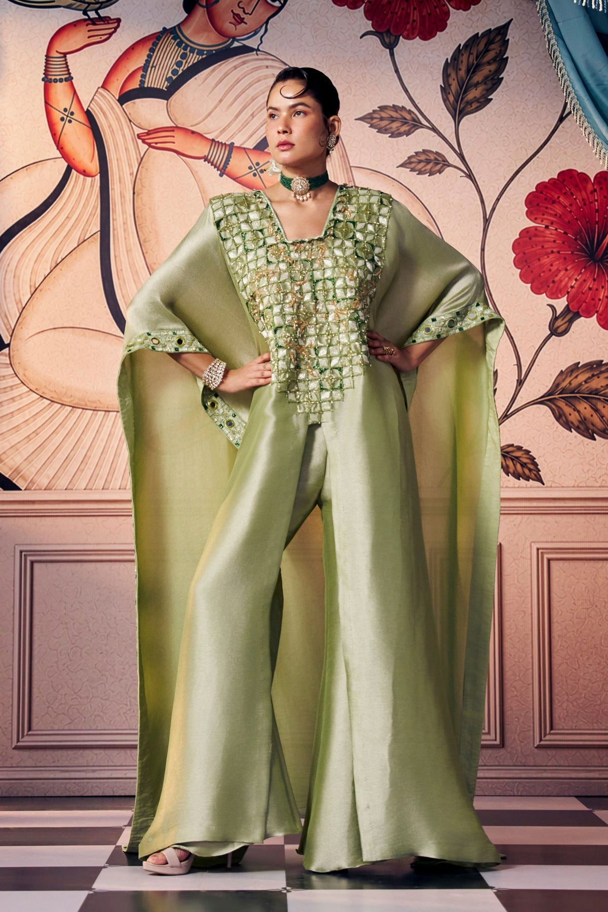 Pistachio Kaftan Set