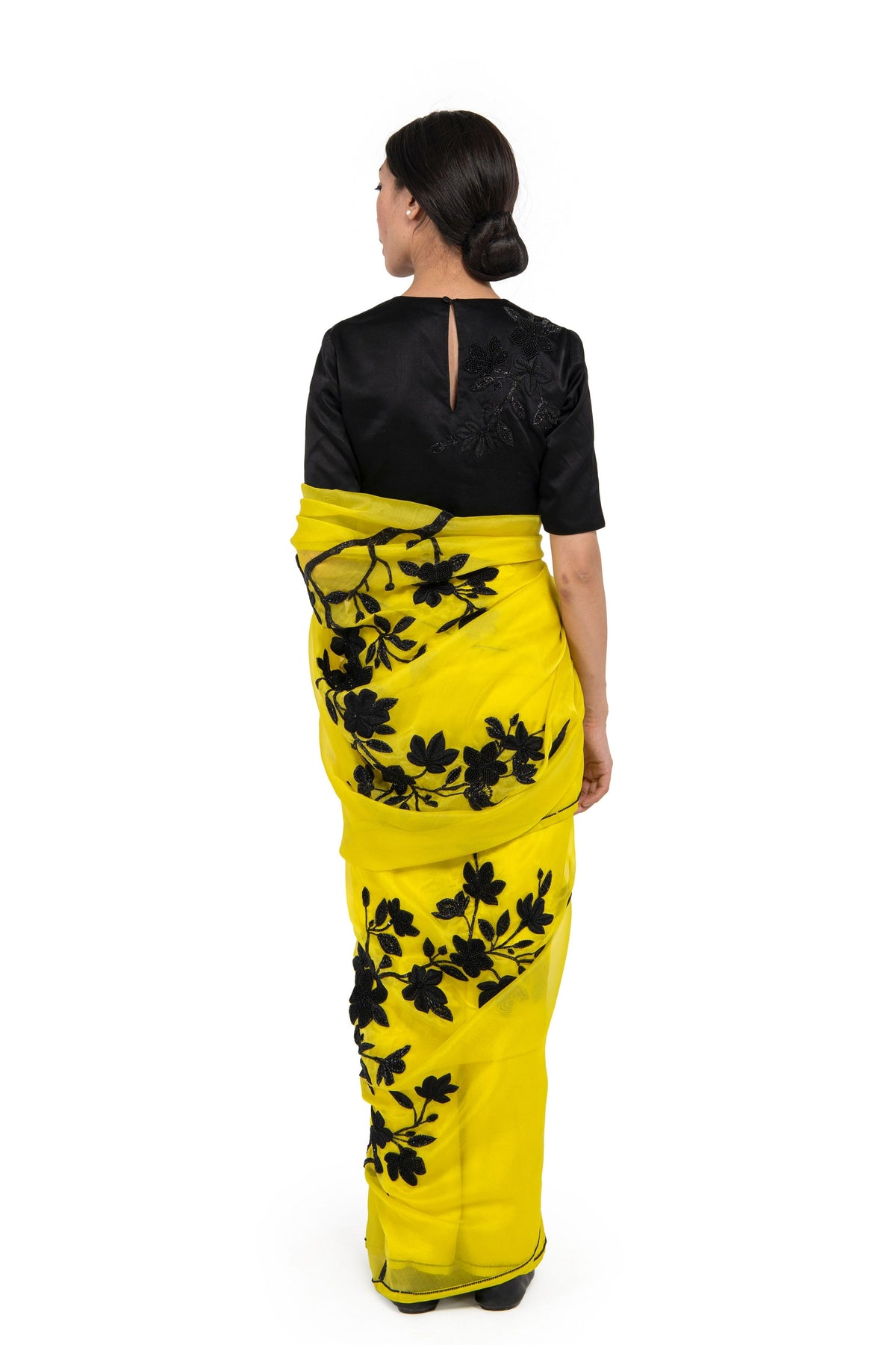 Aki Yellow Saree