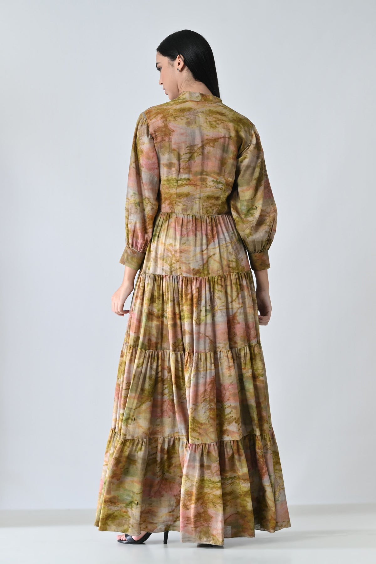 Autumn Bloom Tiered Dress