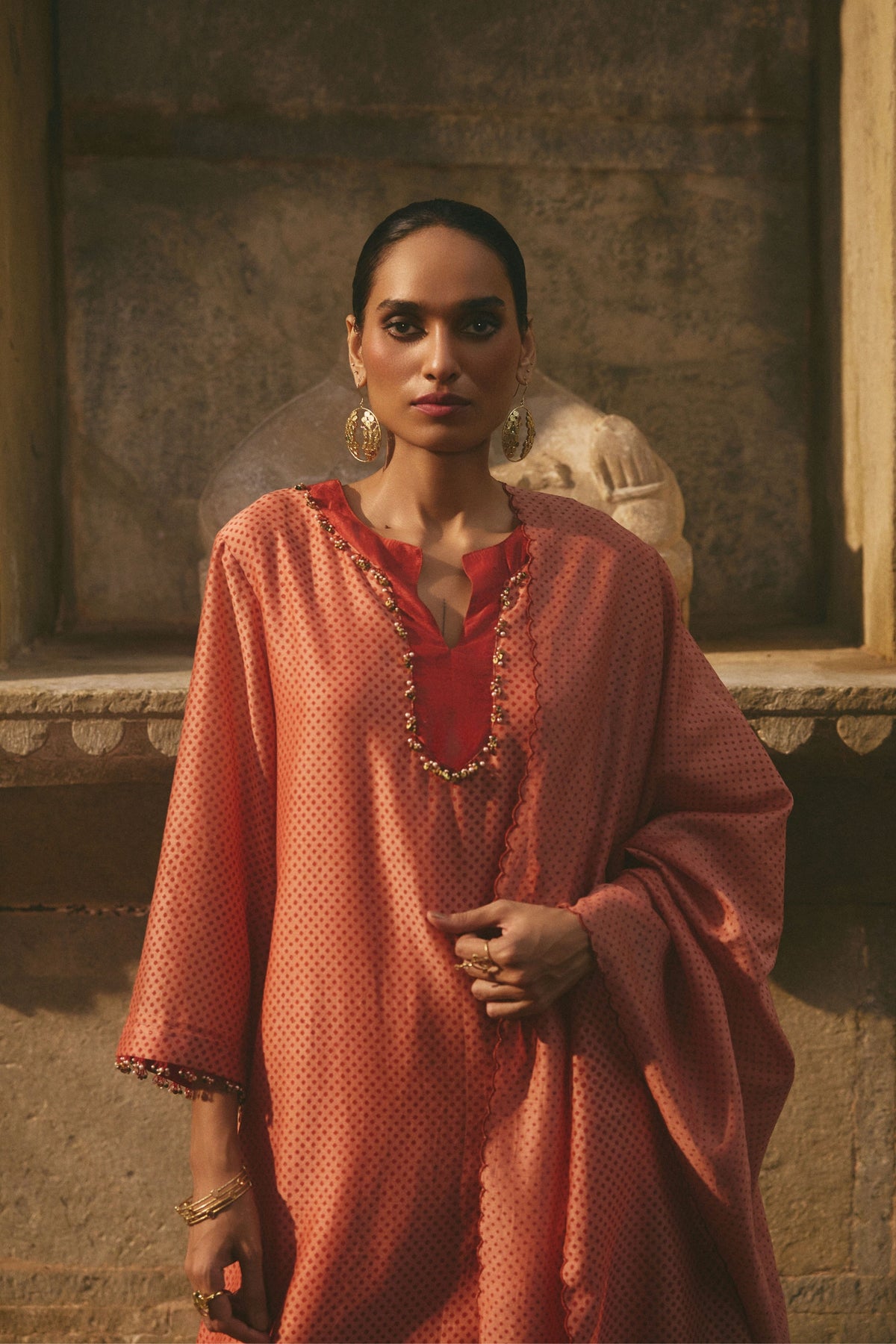 Chanderi Printed Kurta Set