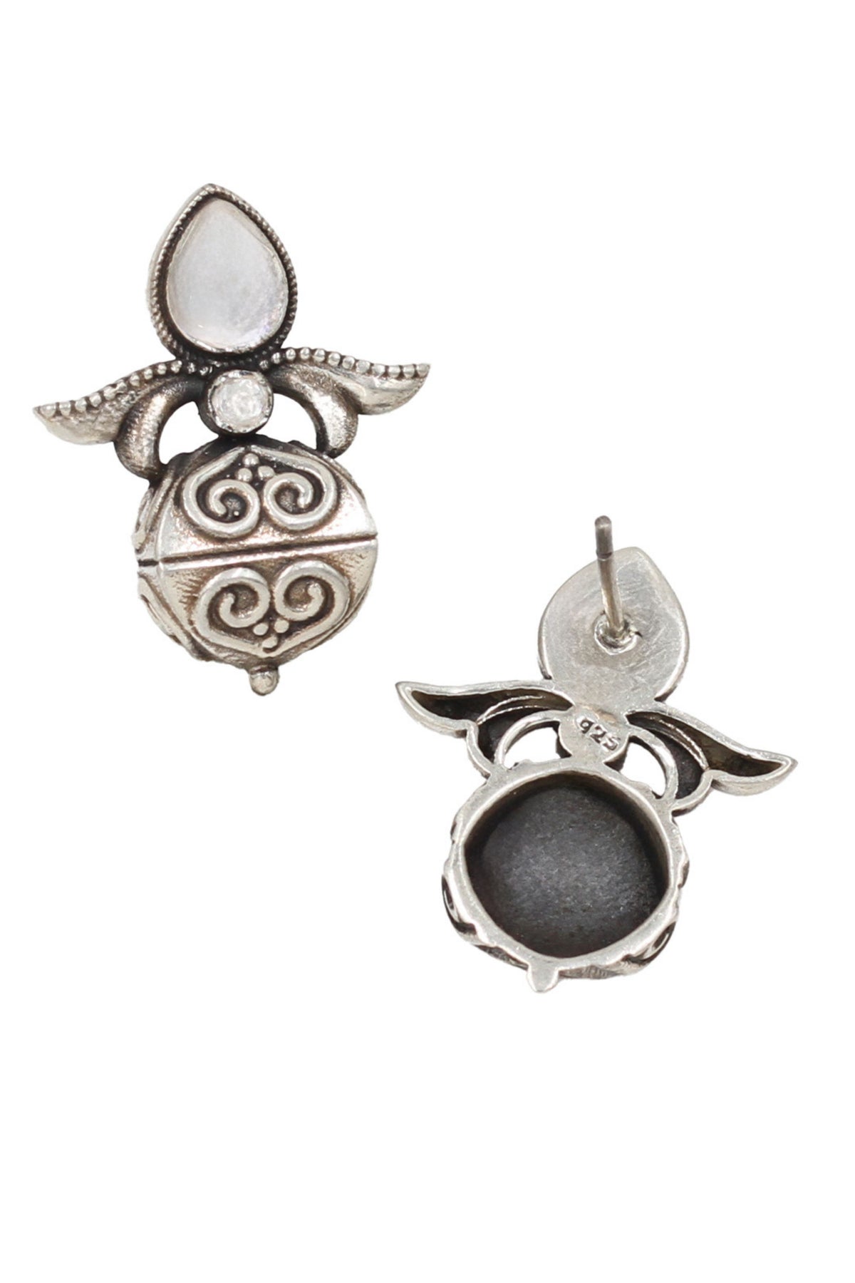 Sophisticated Silver Handcrafted Studs