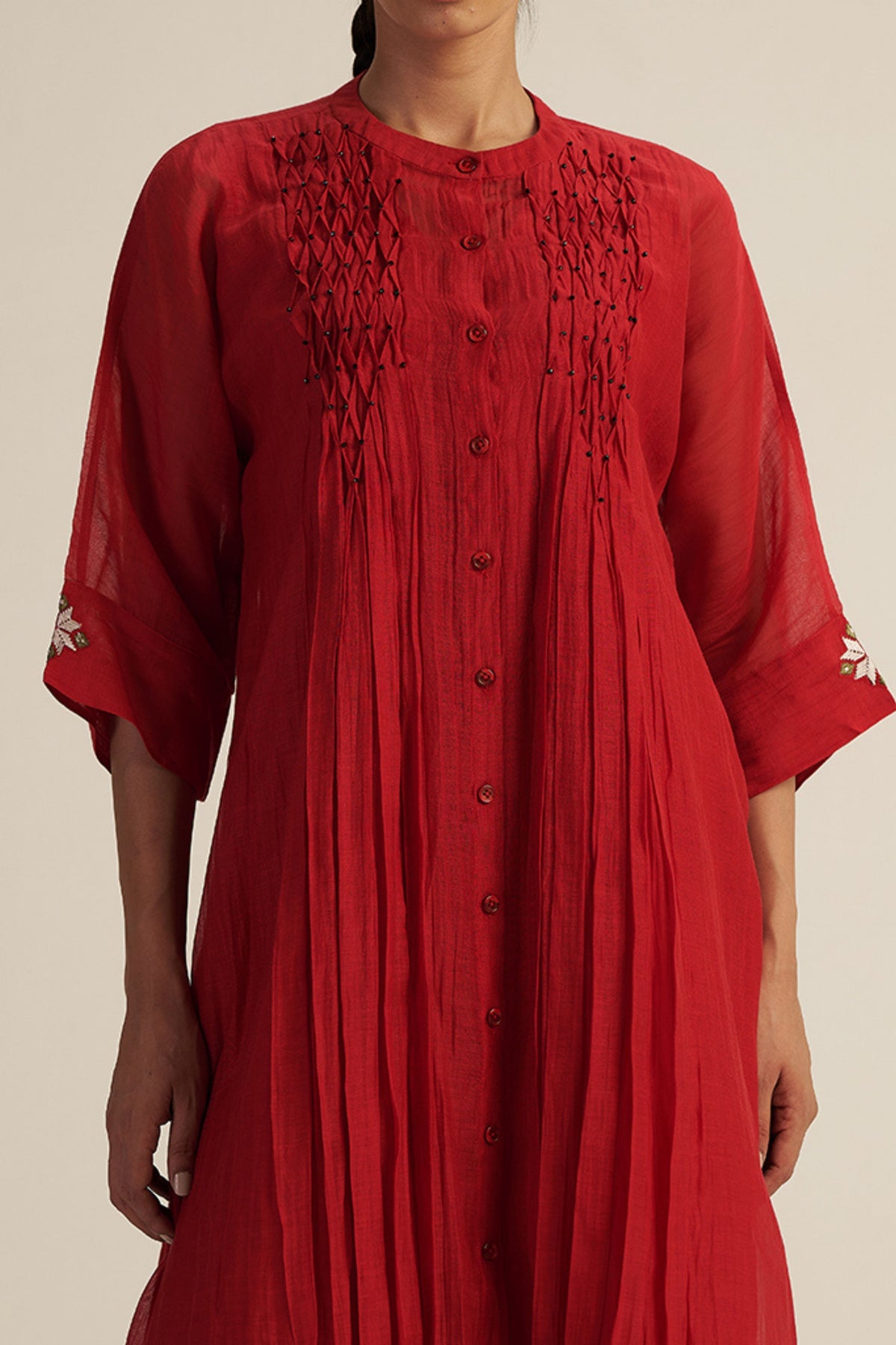 Red Homestead Tunic Set