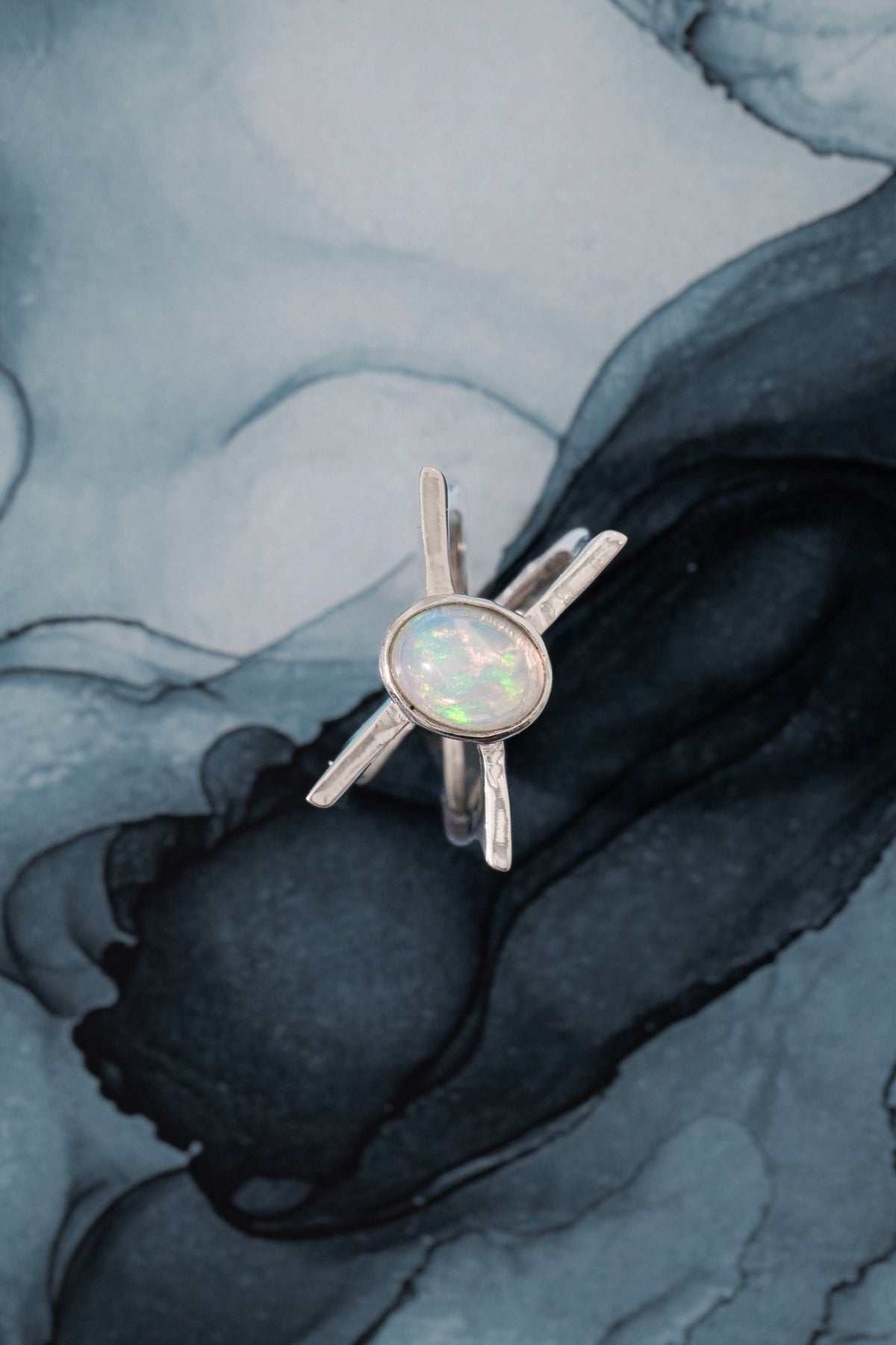 Butterfly Opal Ring