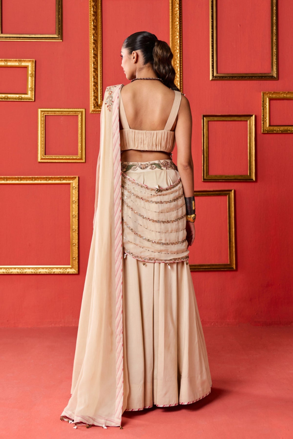 Gayatri Tussar Lehenga Set