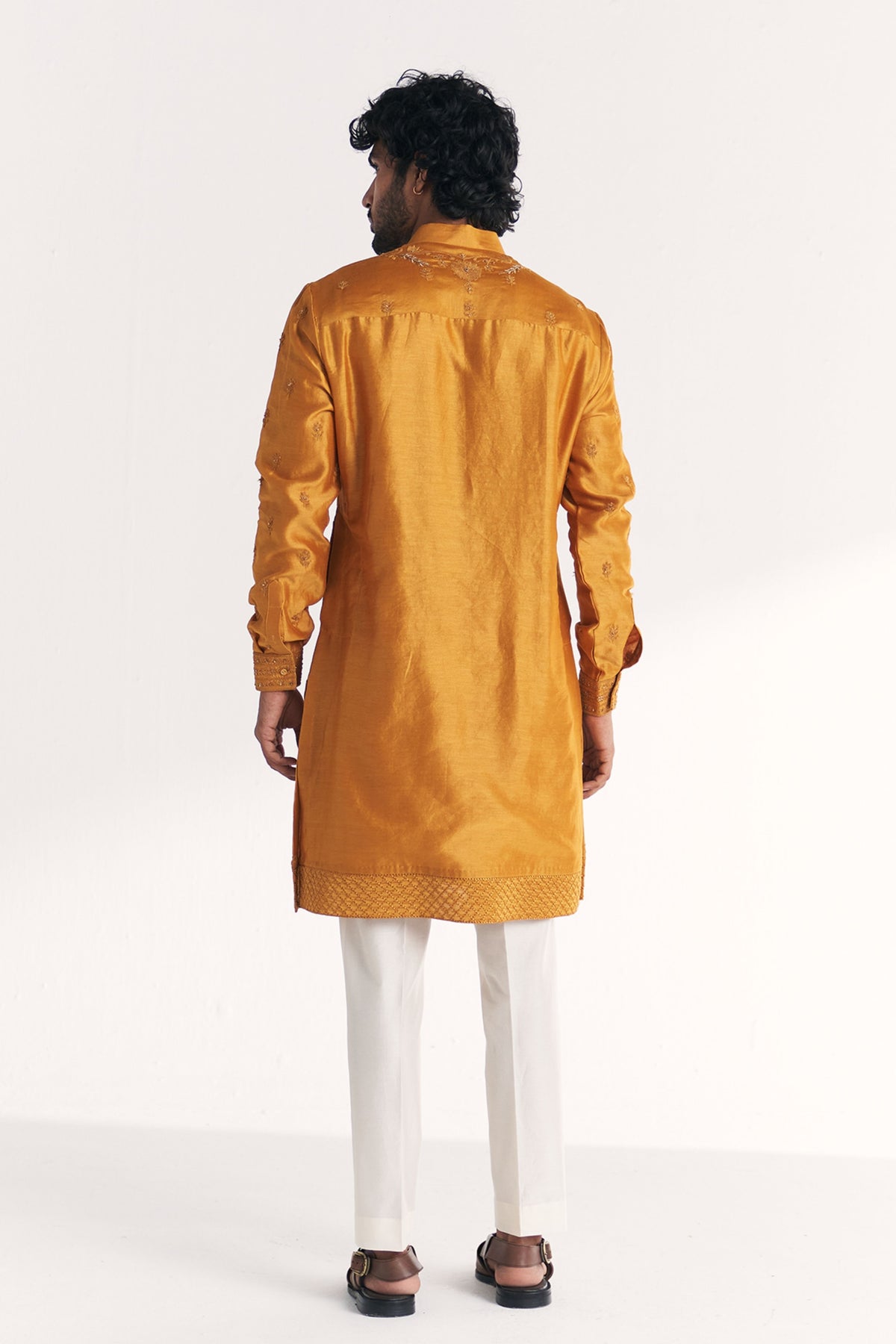 Qamar Mustard Kurta Set