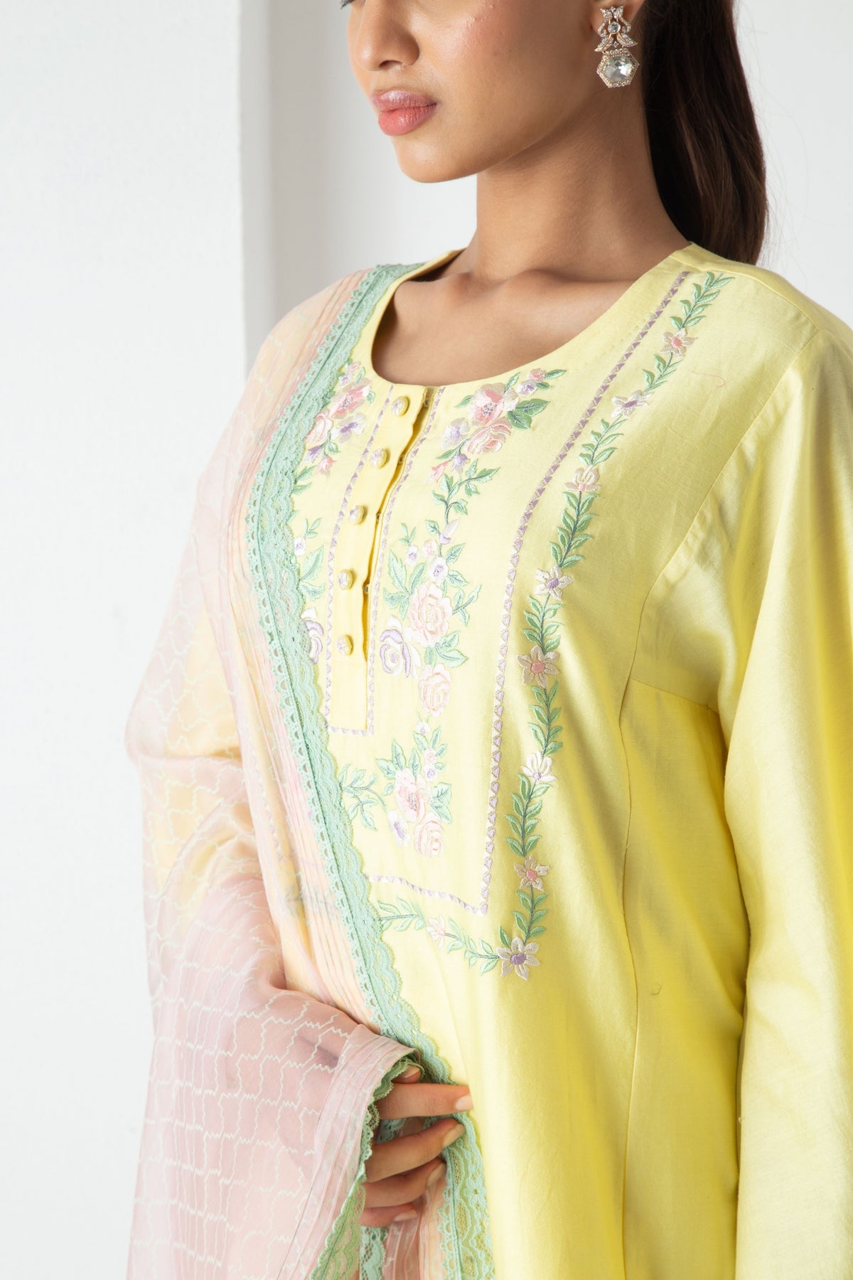 Yellow Cyra Kurta Set