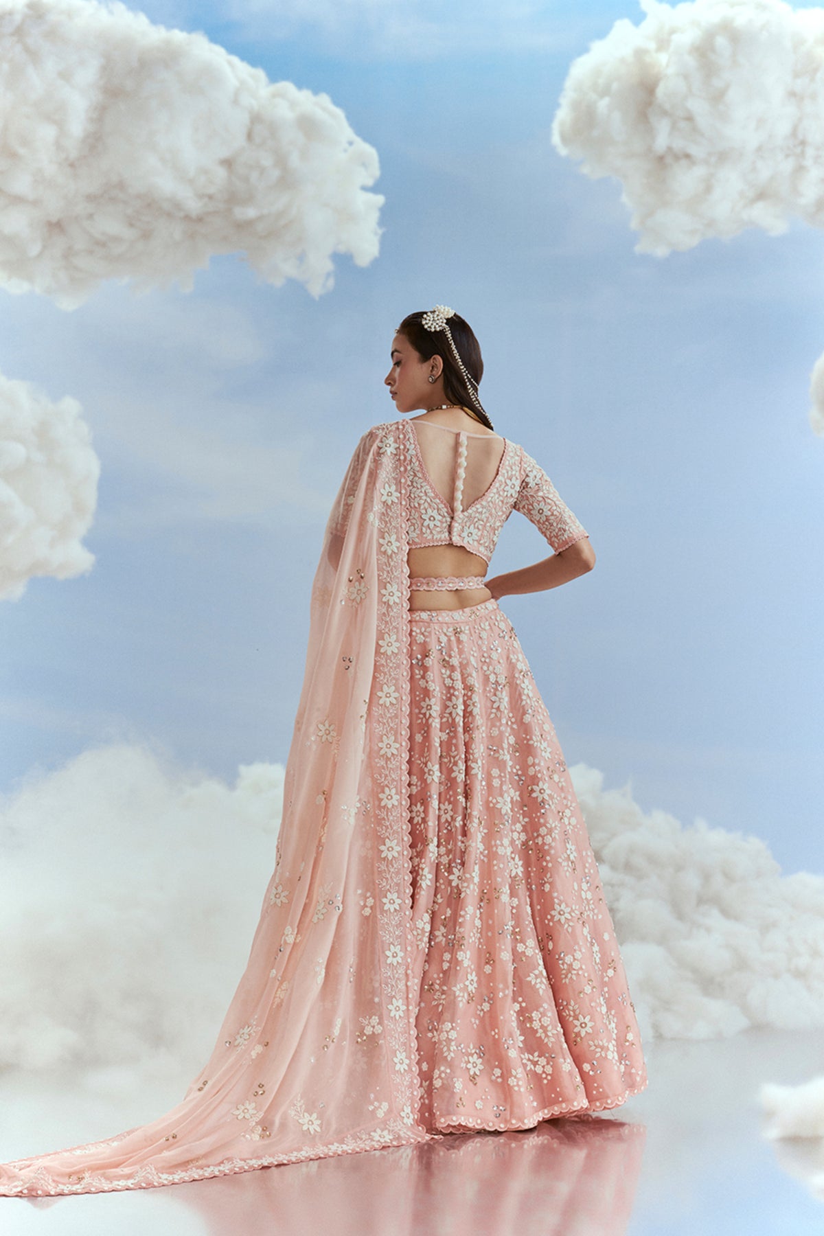 Blush Babylon Kalidar Lehenga Set