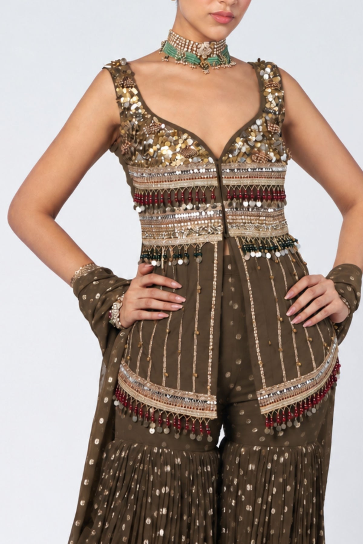 Ghungroo Sharara Set