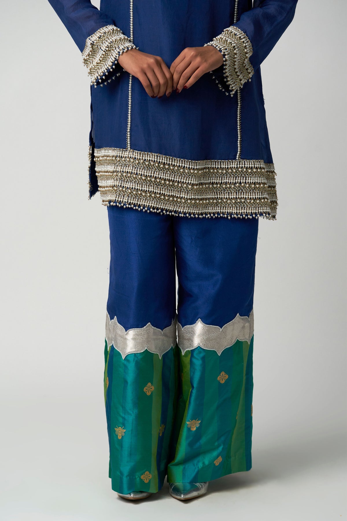 Sapphire Zehn-e-zevar Tunic Set
