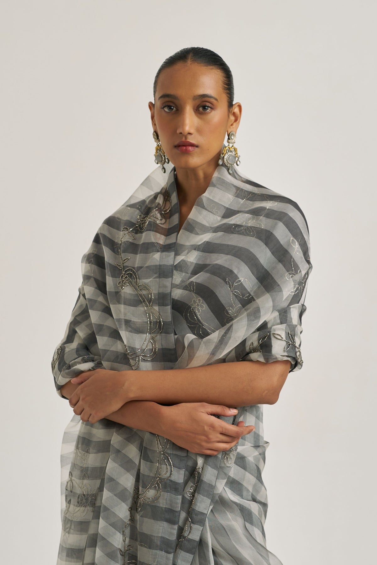 Yamini Grey Saree