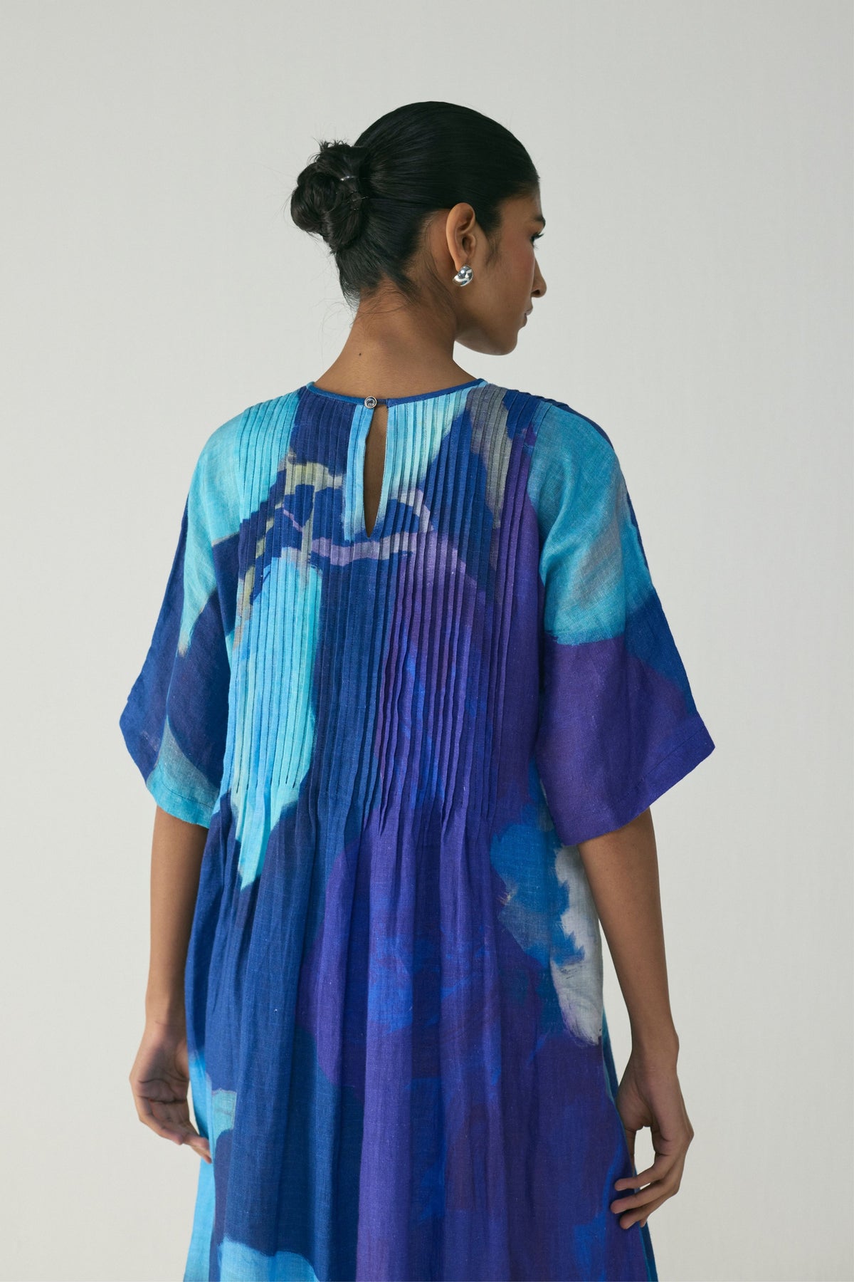 Blue Lagoon Pintucks Dress
