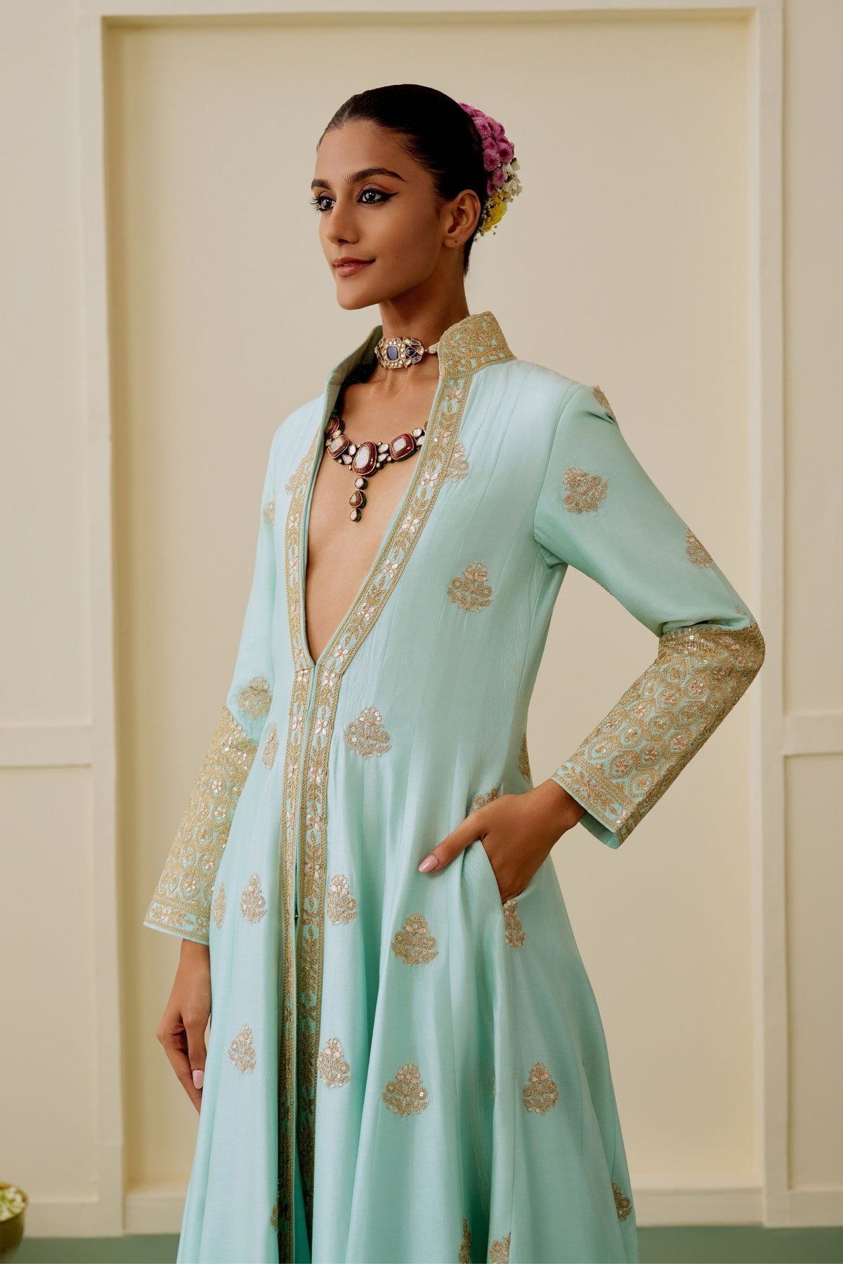 Zareenah Anarkali Set