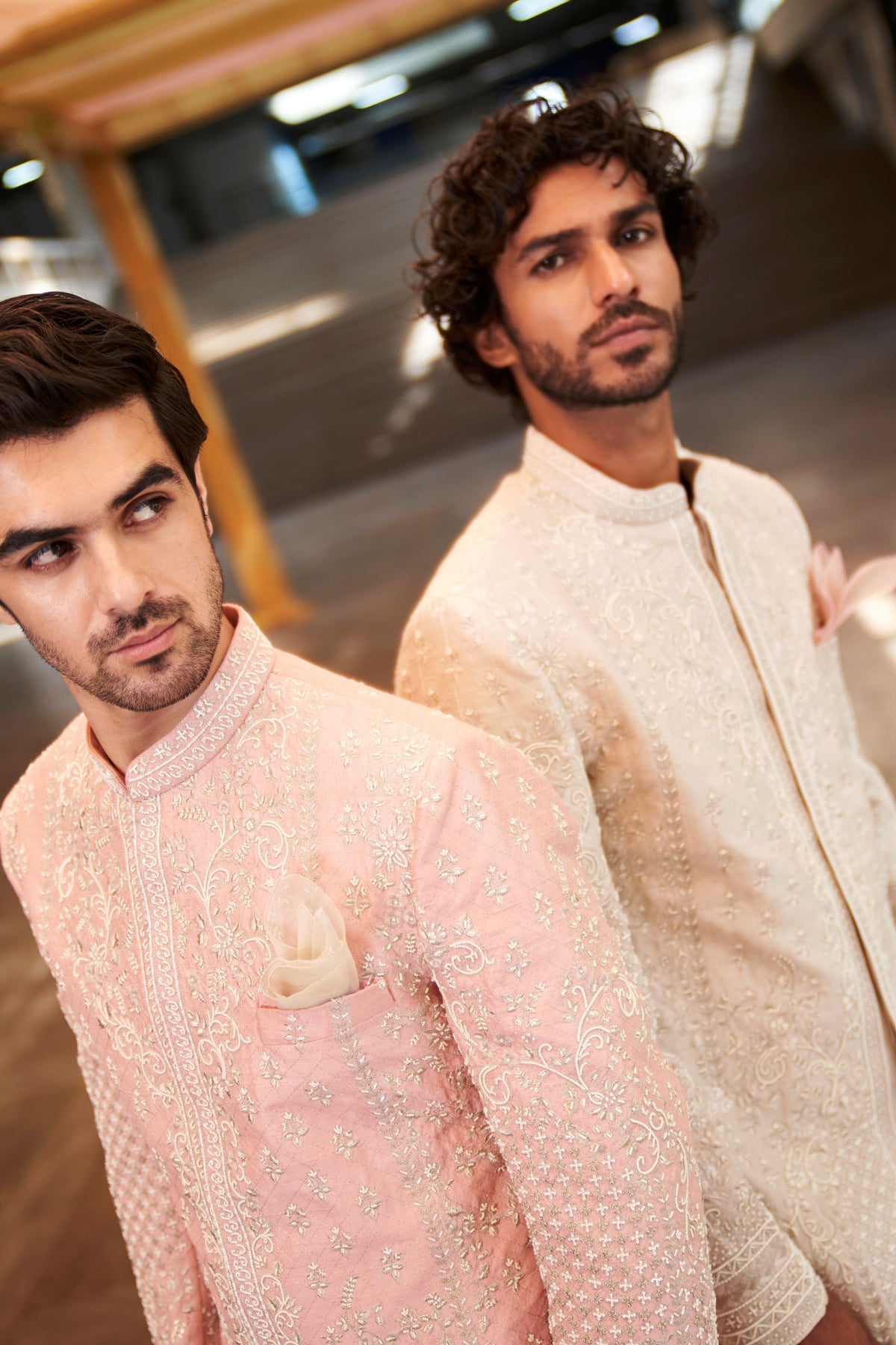 Soft Pink Sherwani Set