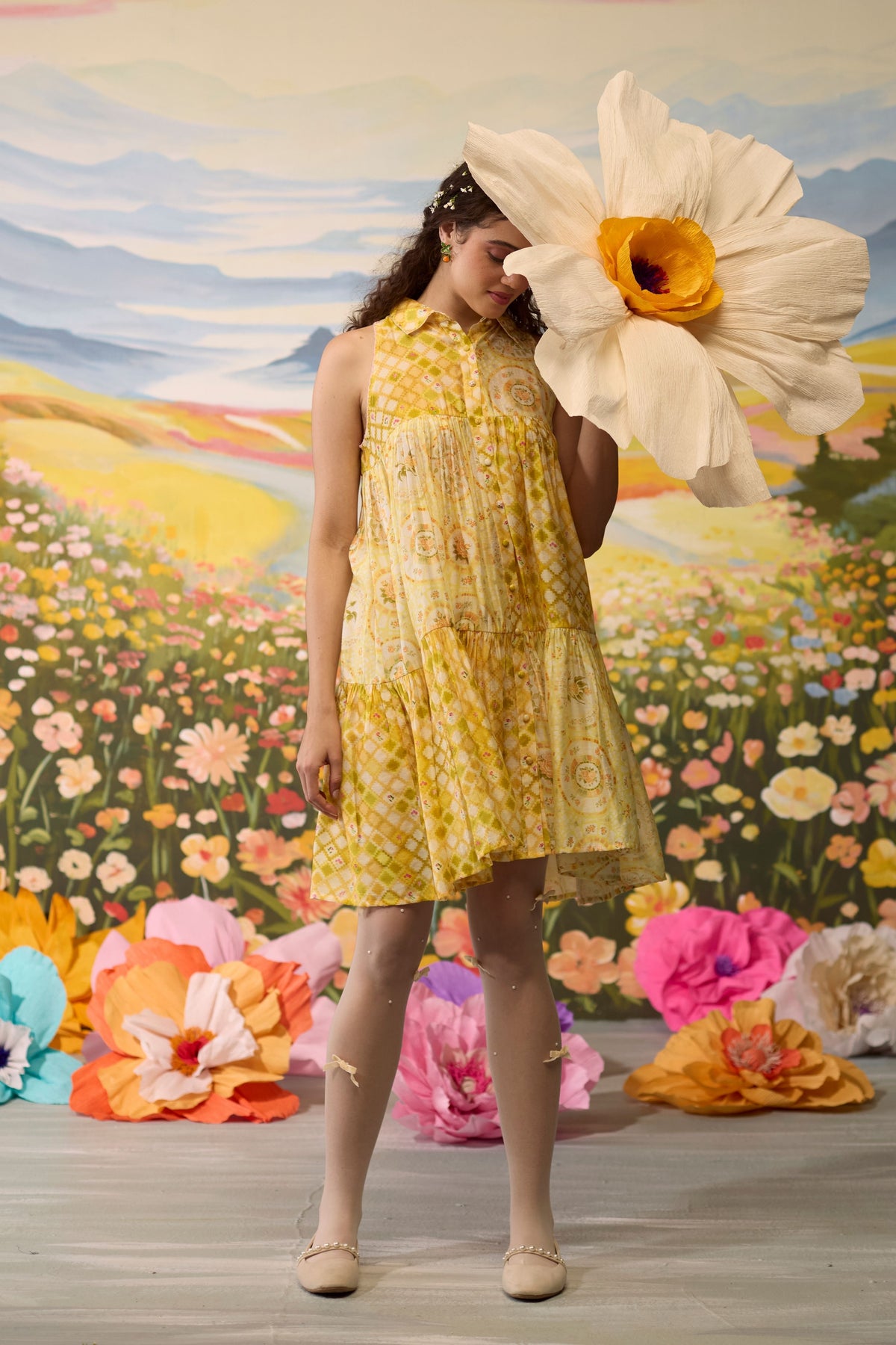 Sunray Floral Dress