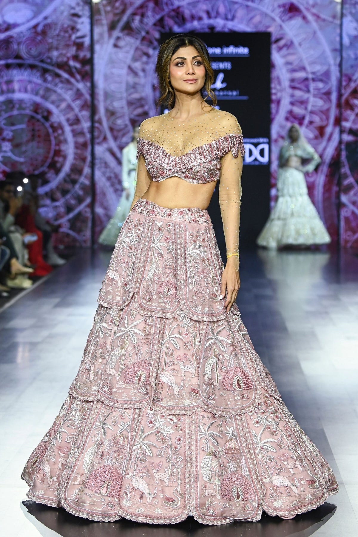 Mrigh Mayuri Petal Lehenga Set