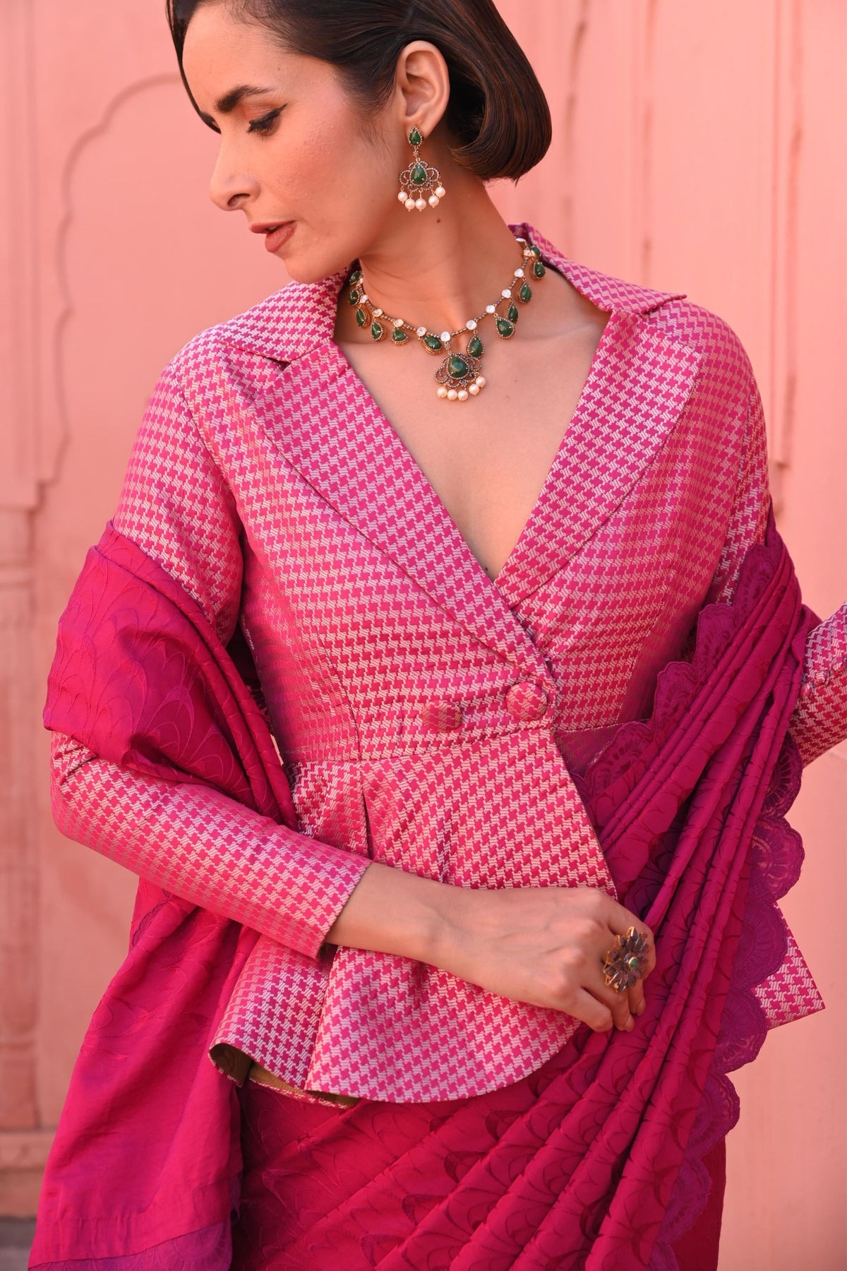 Embroidery Handloom Saree